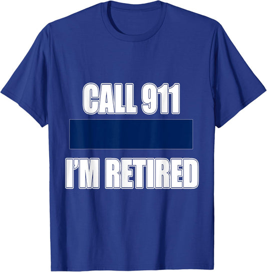 Retired Police Officer Retirement Gift Shirt Cop T-Shirt - T-Shirt | Royal