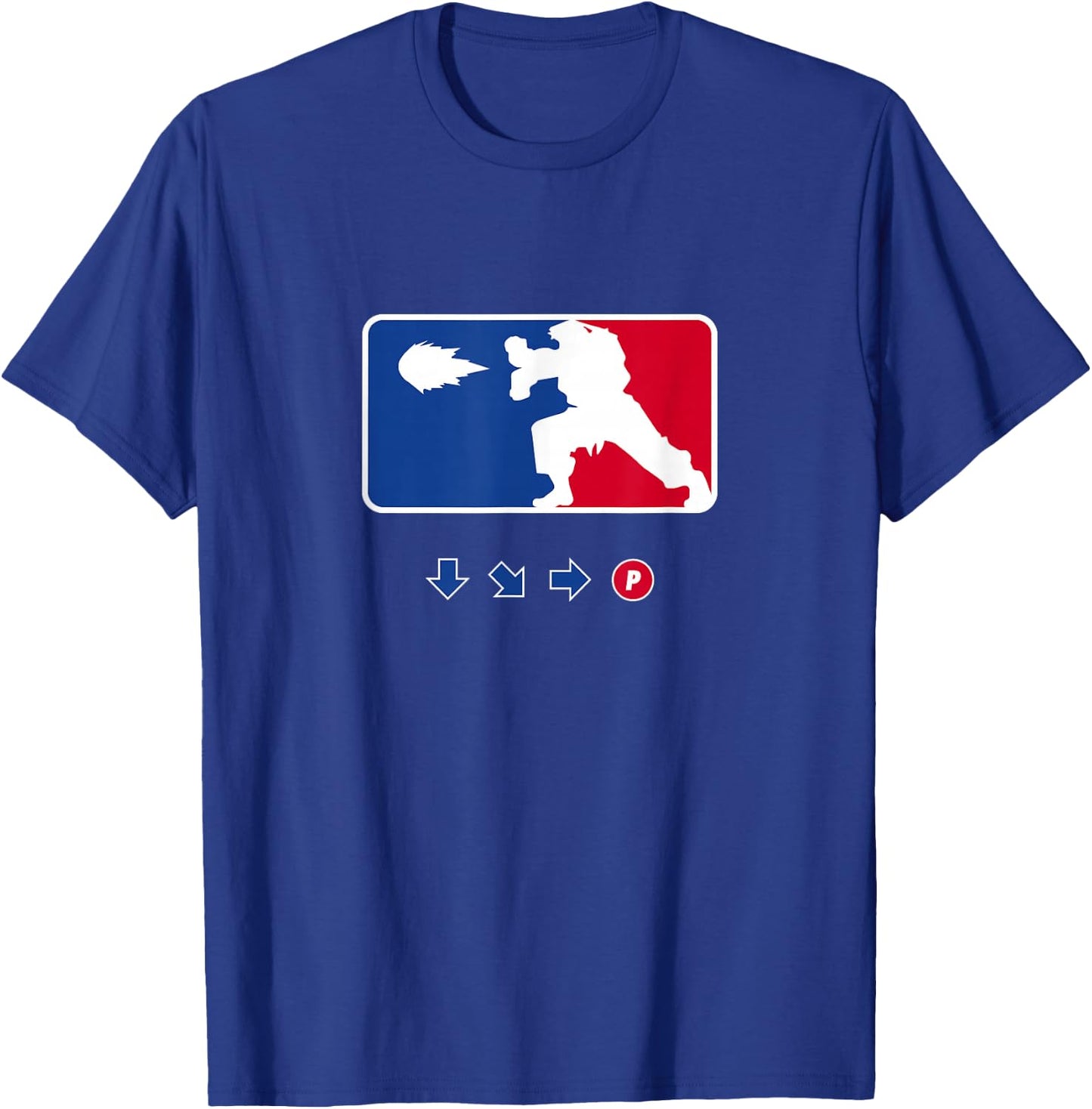 Hadouken Fighting Sports League - Funny Arcade Gamer T-Shirt - T-Shirt | Royal