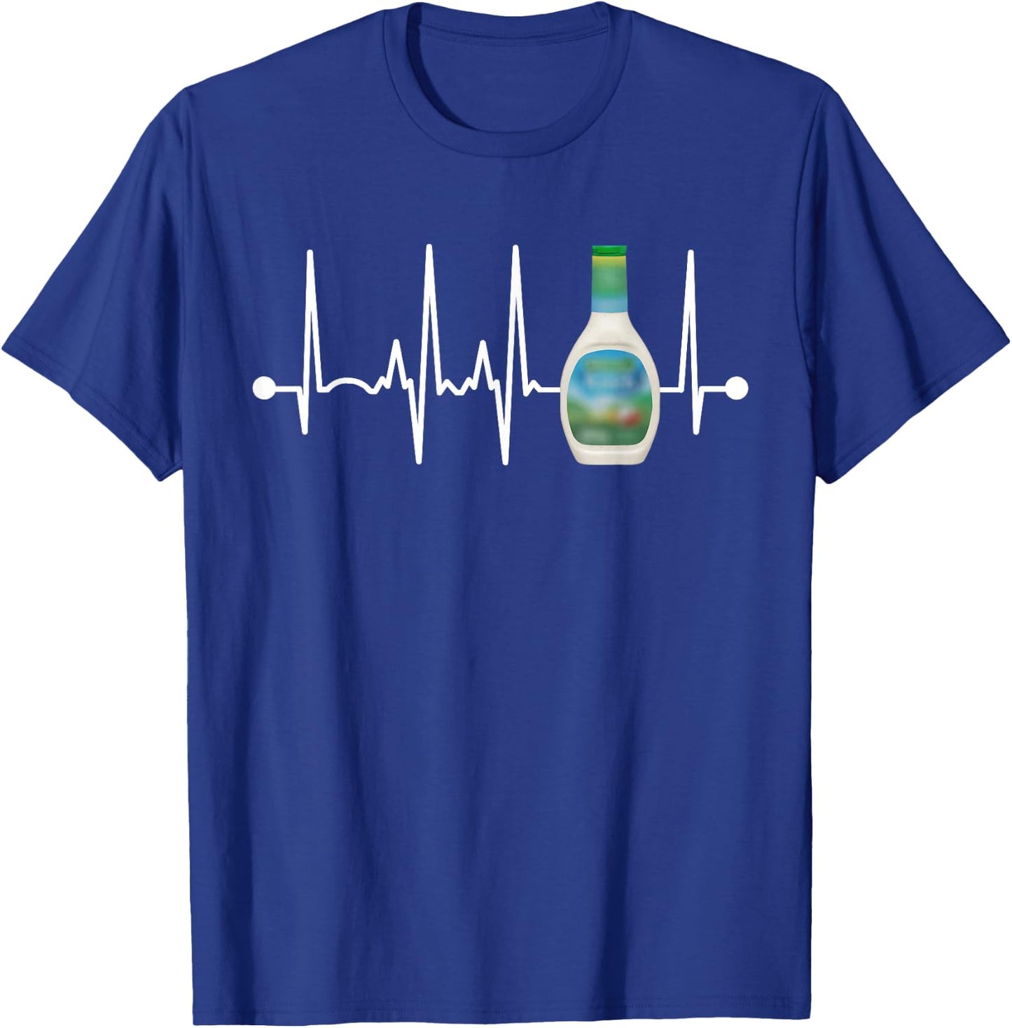 Ranch Dressing ECG Funny EKG Keto T-Shirt - T-Shirt | Royal