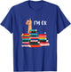 Book I'm Ok Book Reading Reading Book Funny Lovers T-Shirt - T-Shirt | Royal
