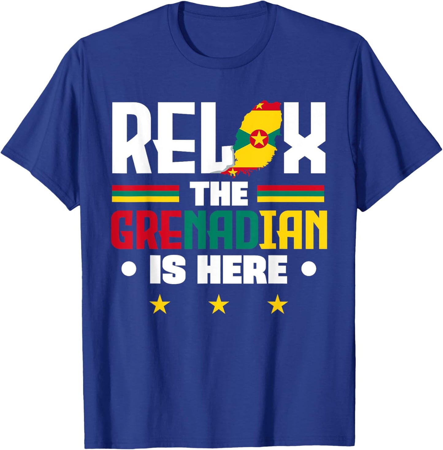 Grenada - Grenadian Heritage Roots Flag Designs Grenadian Relax - Women's Black Small Short Sleeve Cotton T-Shirt - T-Shirt | Royal