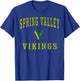 Spring Valley High School Vikings C1 T-Shirt - T-Shirt | Royal