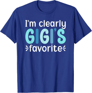 I'm Clearly Gigi's Favorite From Gigi To Grandchild T-Shirt - T-Shirt | Royal