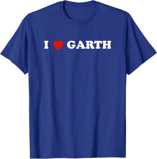 Garth - I Heart Garth T-Shirt - T-Shirt | Royal