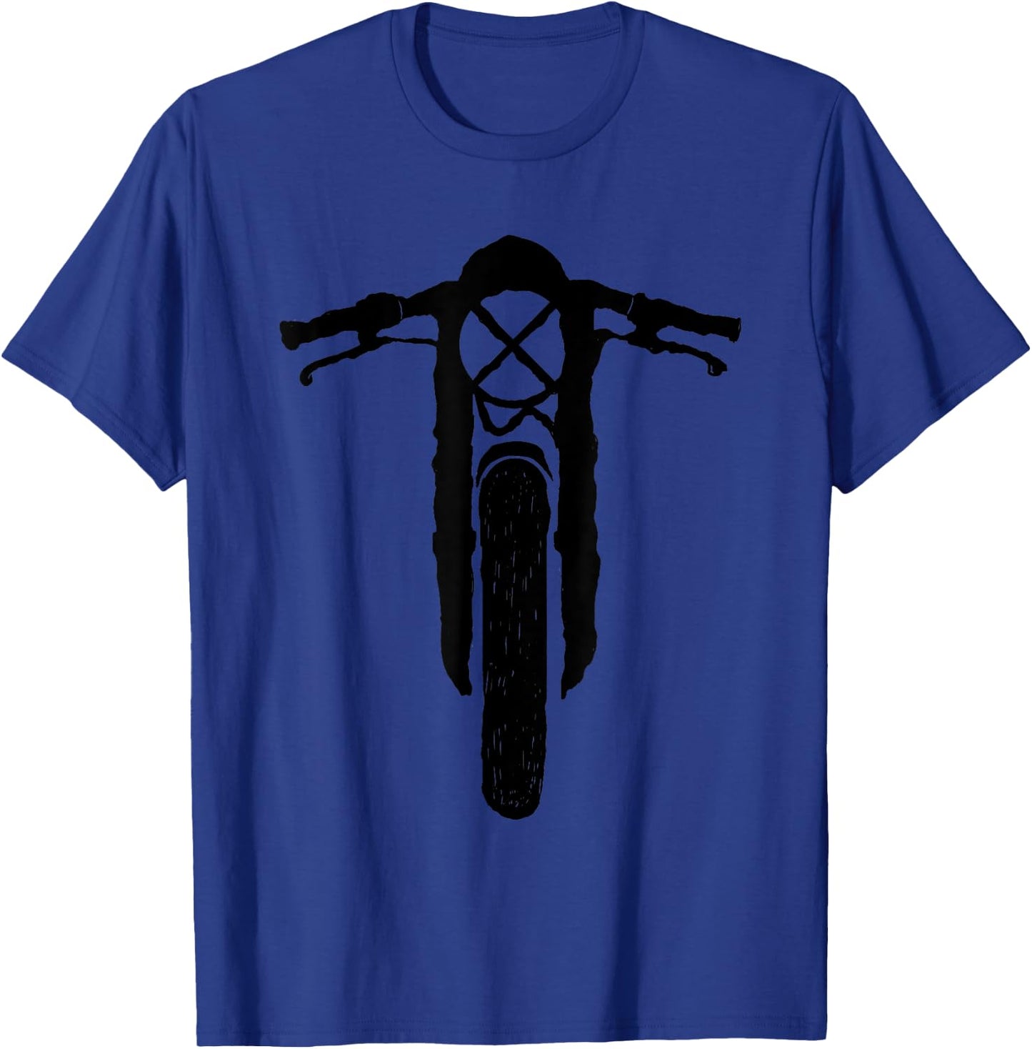 Cafe Racer - Vintage Motorcycle - Scrambler - Retro Bike T-Shirt - T-Shirt | Royal