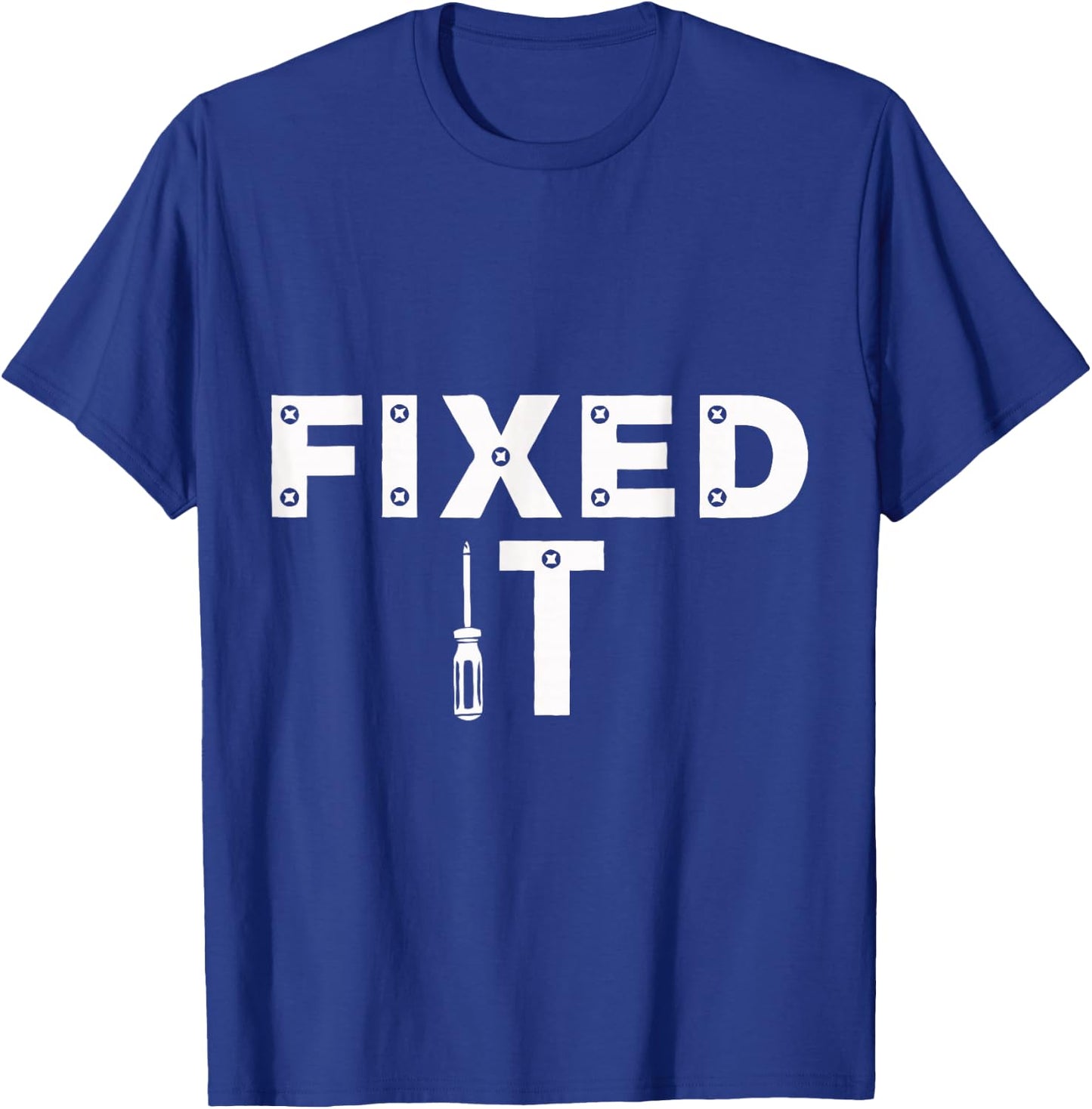 Fixed It Broke It Matching For Father's Day Dad Papa T-Shirt - T-Shirt | Royal