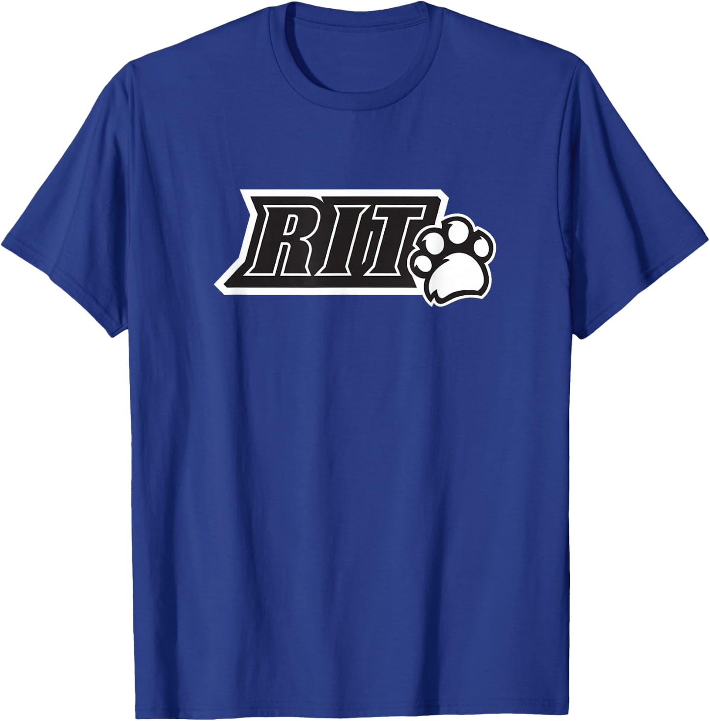 Rochester Institute of Technology RIT Paw B/W Logo T-Shirt - T-Shirt | Royal