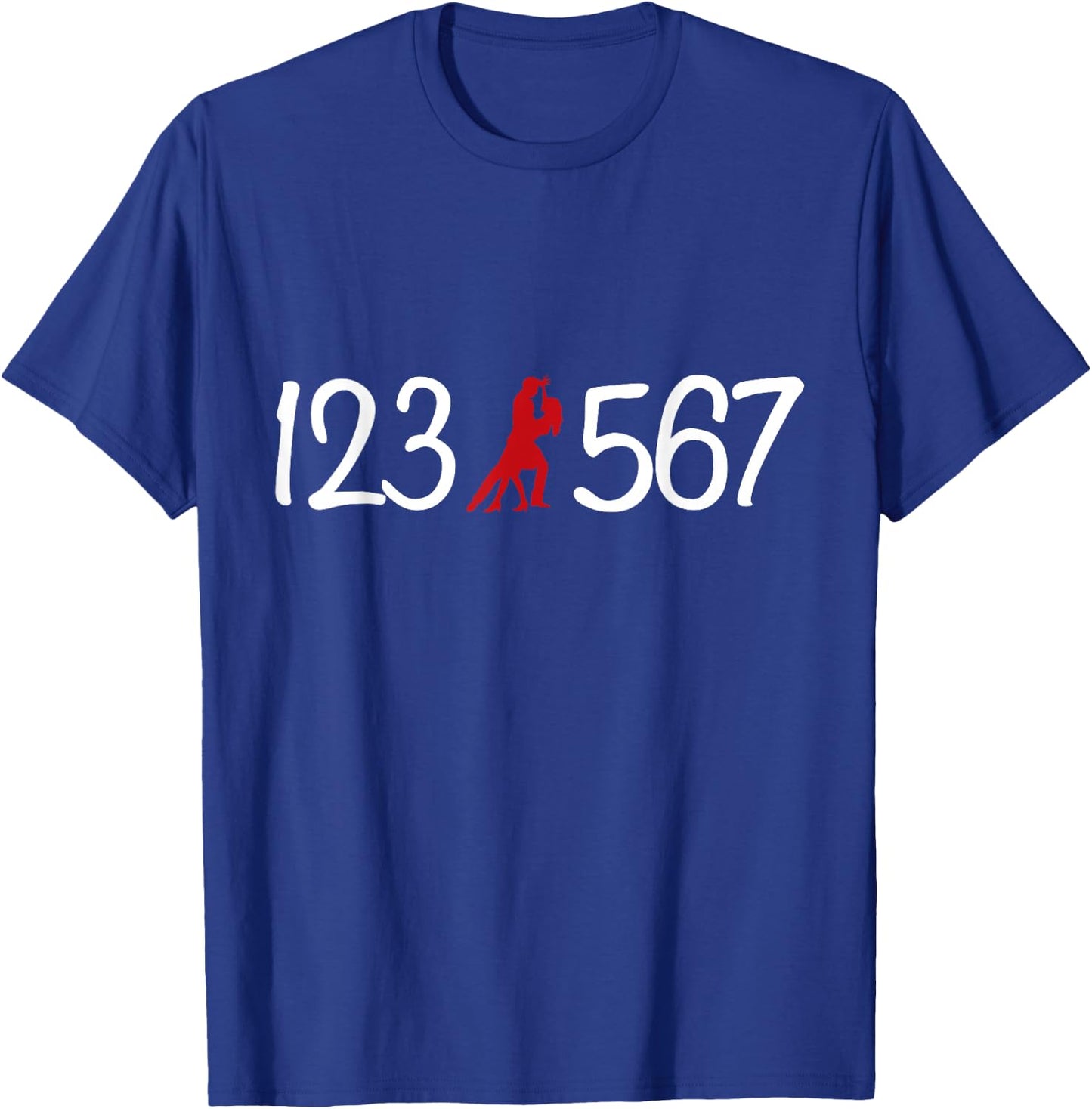 123 567 Salsa Lover Latin Salsa Dance T-Shirt - T-Shirt | Royal