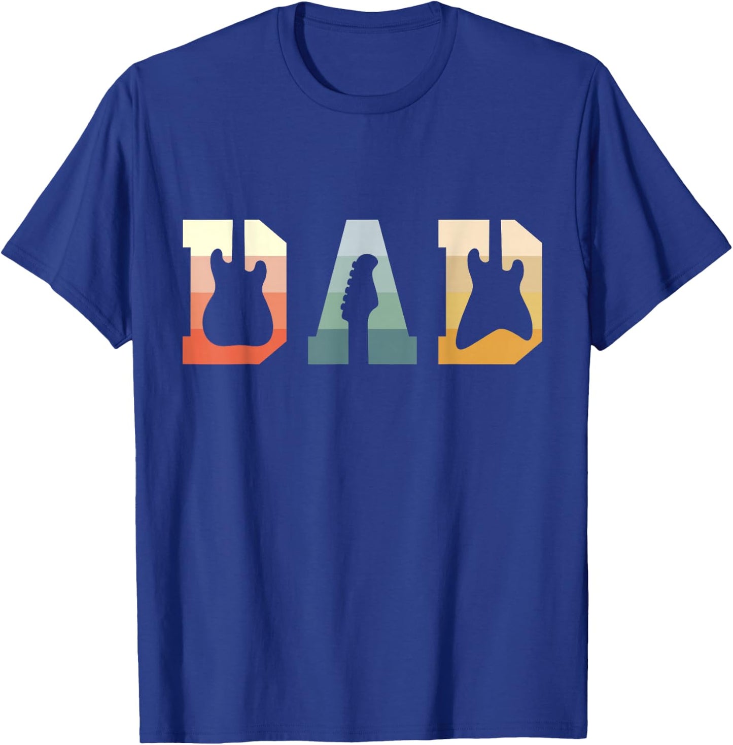 Acoustic Guitar Dad Guitarist Musical Instrument Musician T-Shirt - T-Shirt | Royal
