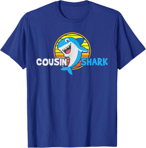 Cousin Gift Shark Lover T-Shirt - T-Shirt | Royal