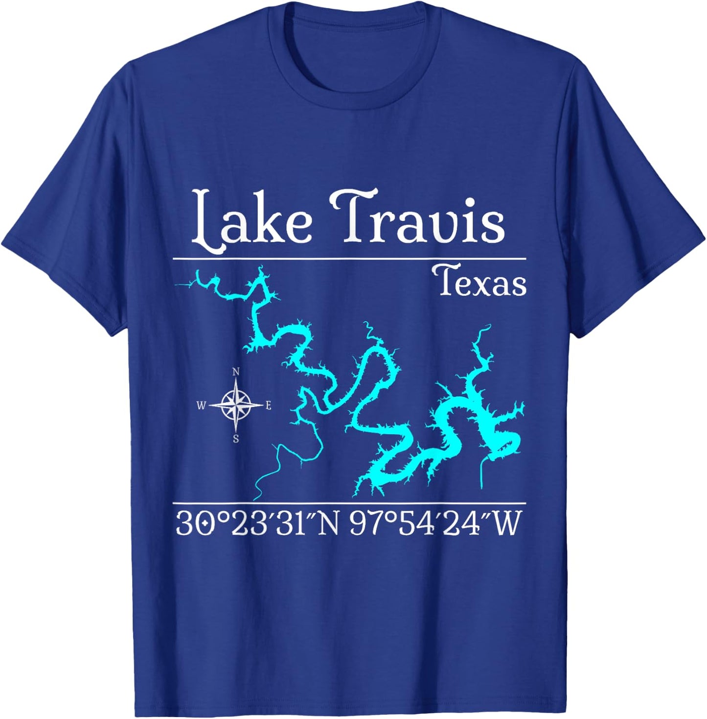 Lake Travis, Texas T-Shirt - T-Shirt | Royal