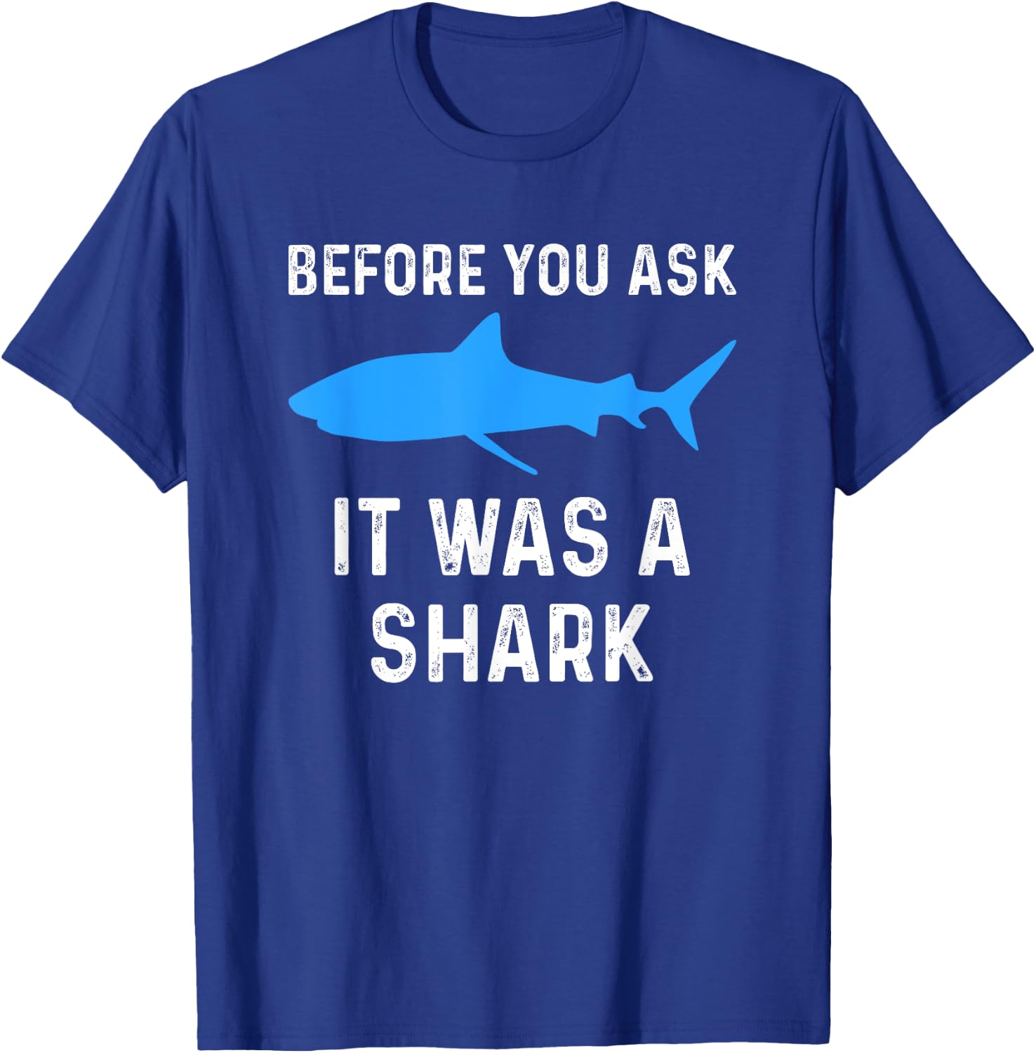 Funny Amputee Amputation Surgery Shark Humor T-Shirt - T-Shirt | Royal