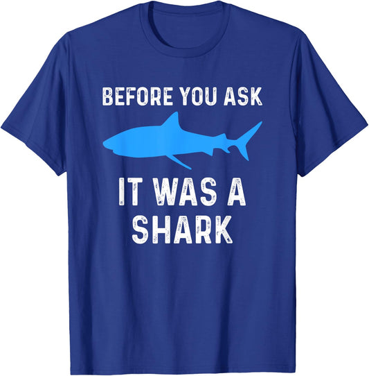 Funny Amputee Amputation Surgery Shark Humor T-Shirt - T-Shirt | Royal