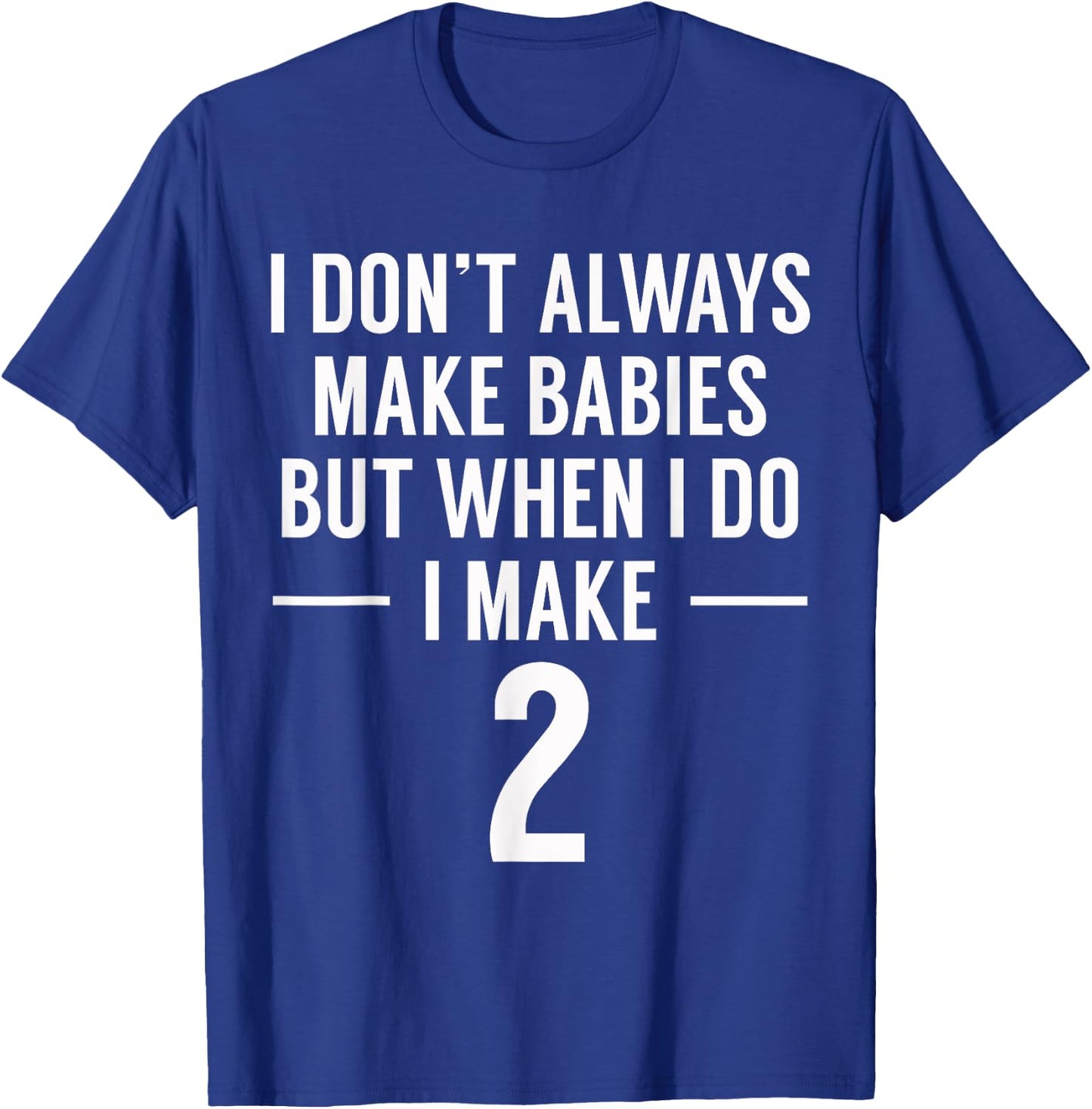 Funny Twins Announcement for Mom to Be T-Shirt - T-Shirt | Royal
