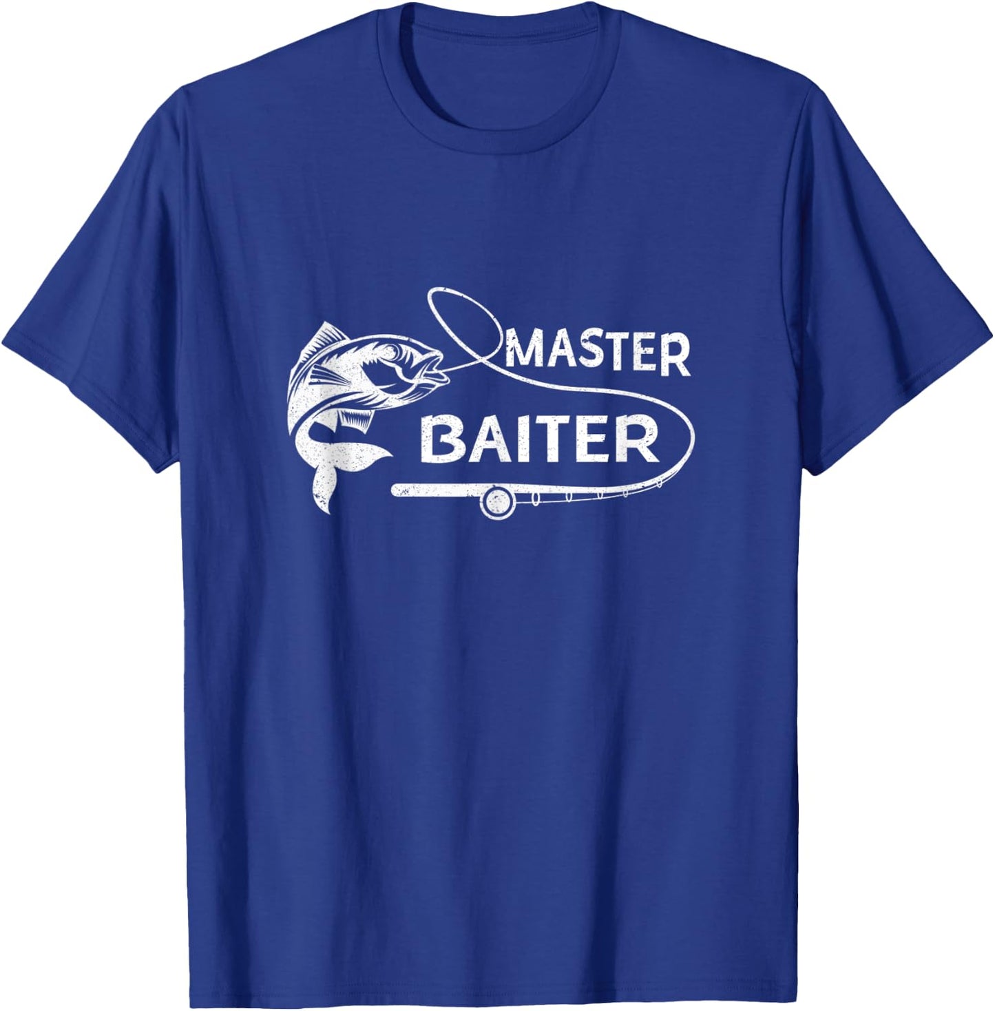 Master Baiter Fisherman Funny Fishing T-Shirt - T-Shirt | Royal