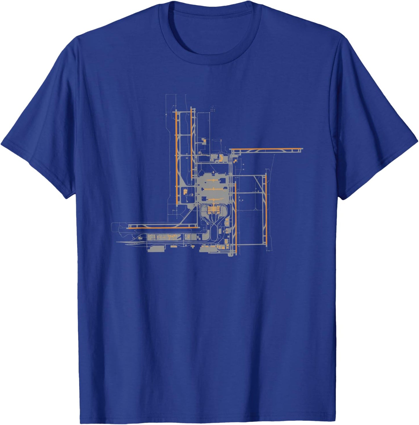 DEN Denver International Airport Art Design KACY Pilot T-Shirt - T-Shirt | Royal
