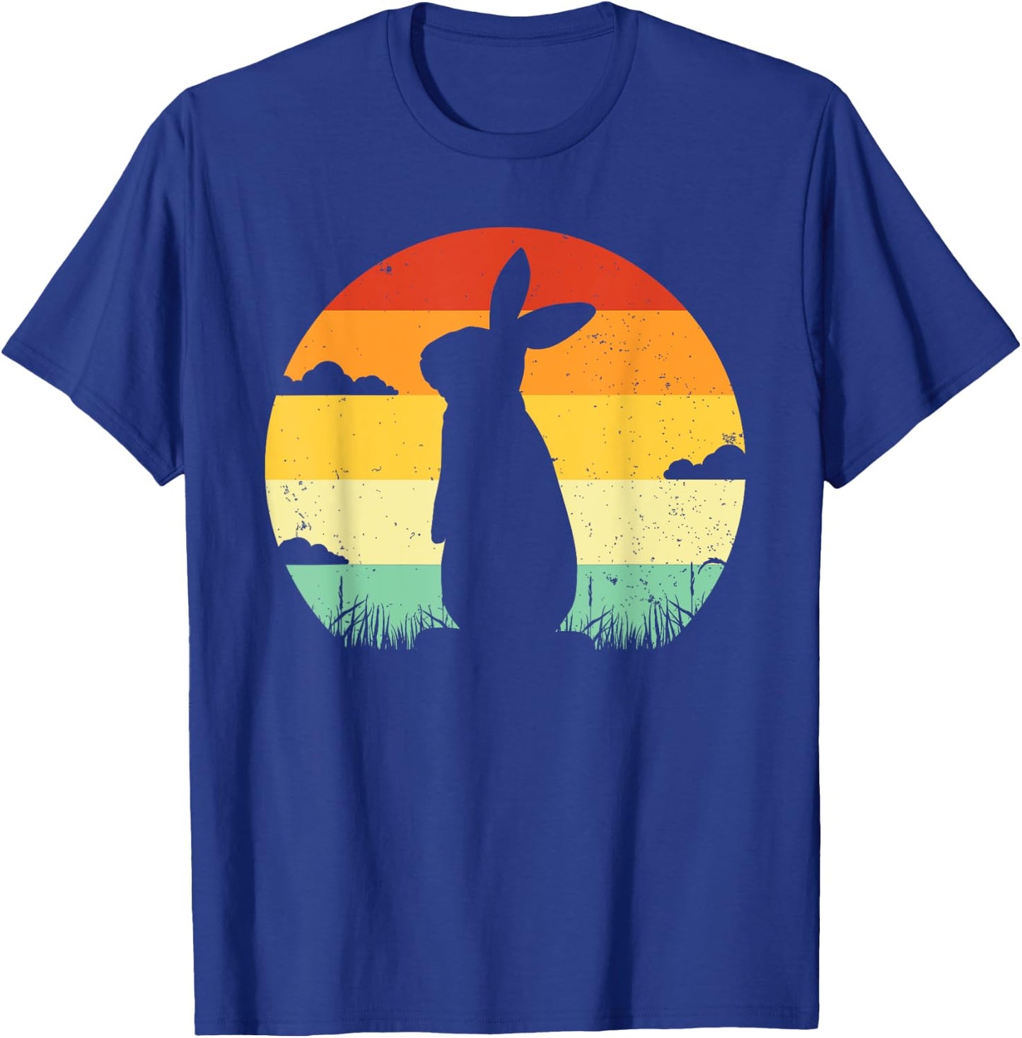 Rabbit Retro Vintage 80s Style Bunny Lover T-Shirt - T-Shirt | Royal