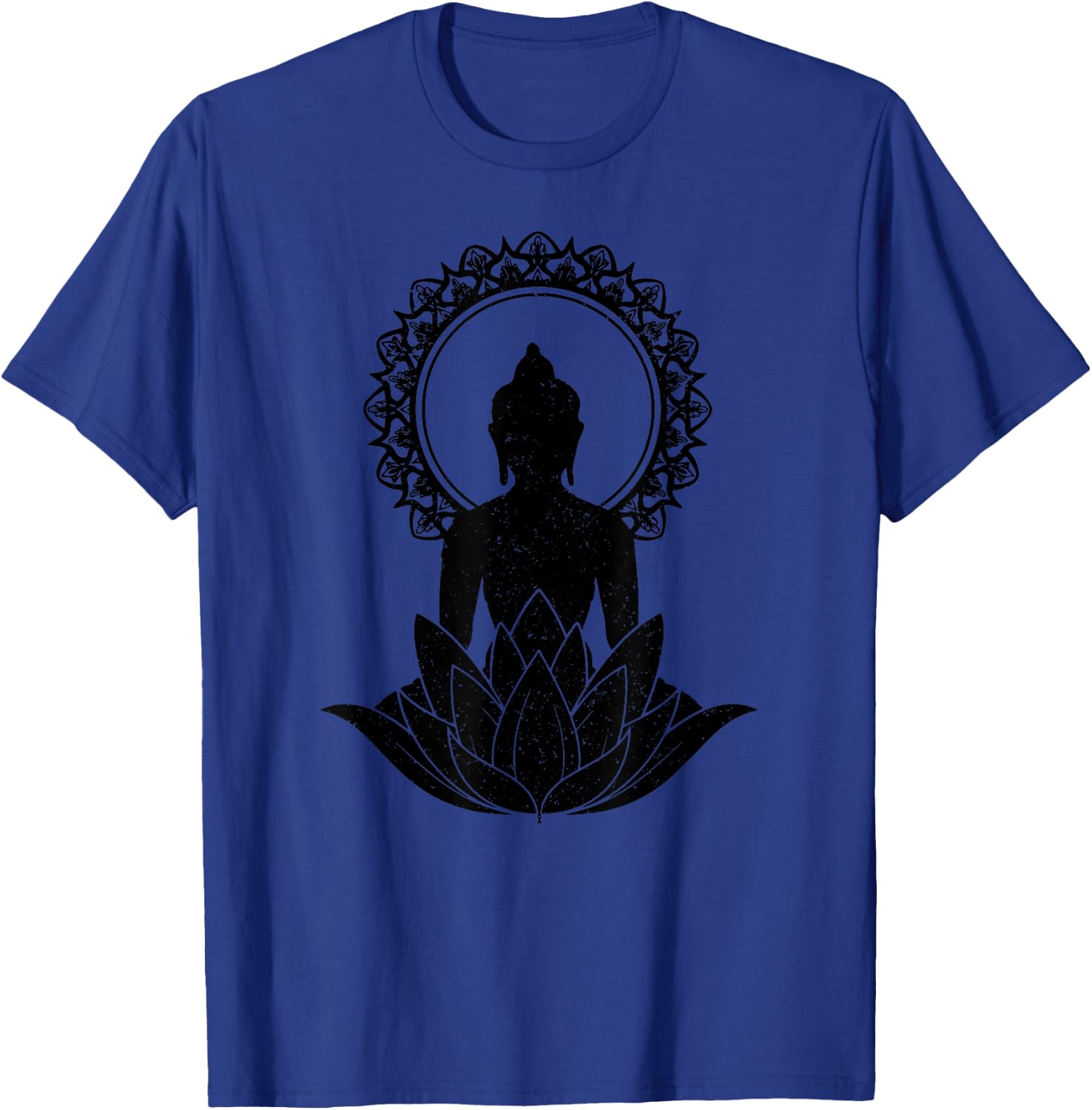 Buddha Mandala Lotus Flower Yoga Zen Buddhism Spiritual T-Shirt - T-Shirt | Royal