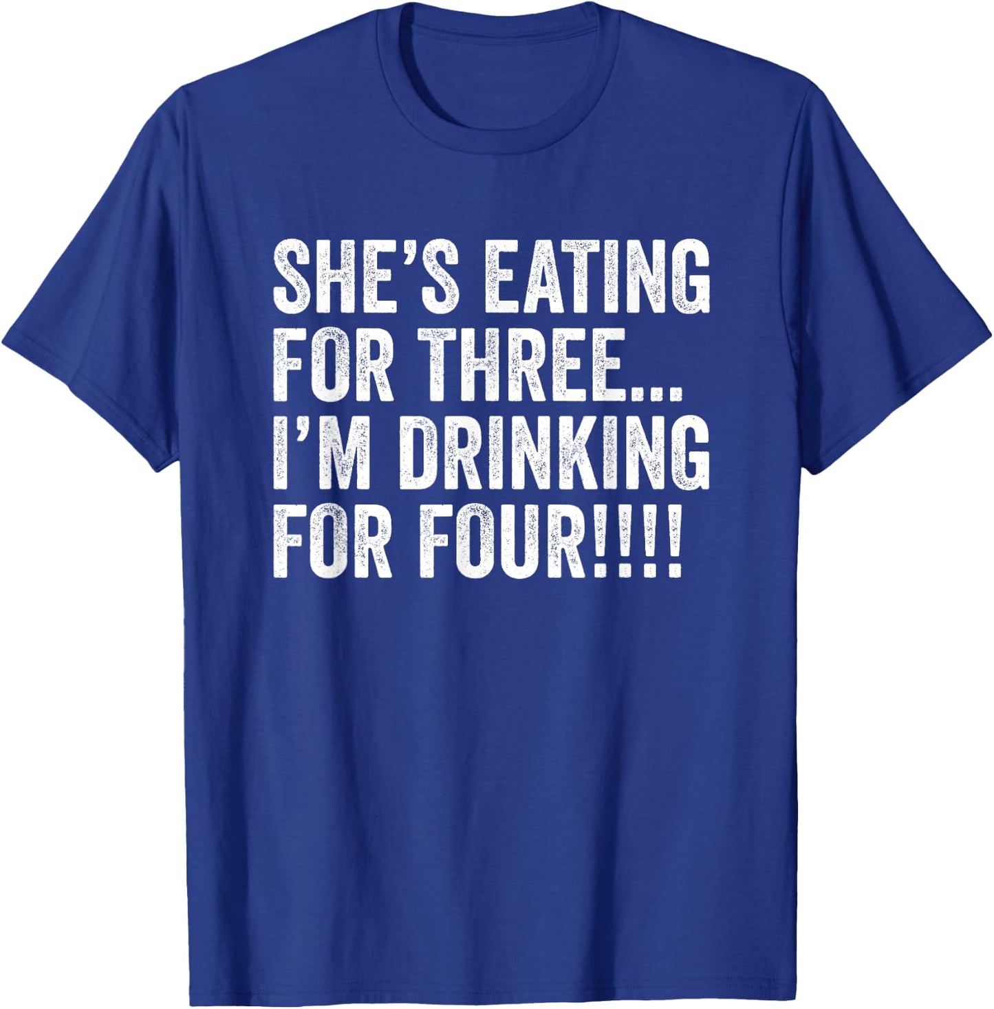 TWIN DAD Funny Twins Pregnancy I'm Drinking for 4 Father T-Shirt - T-Shirt | Royal
