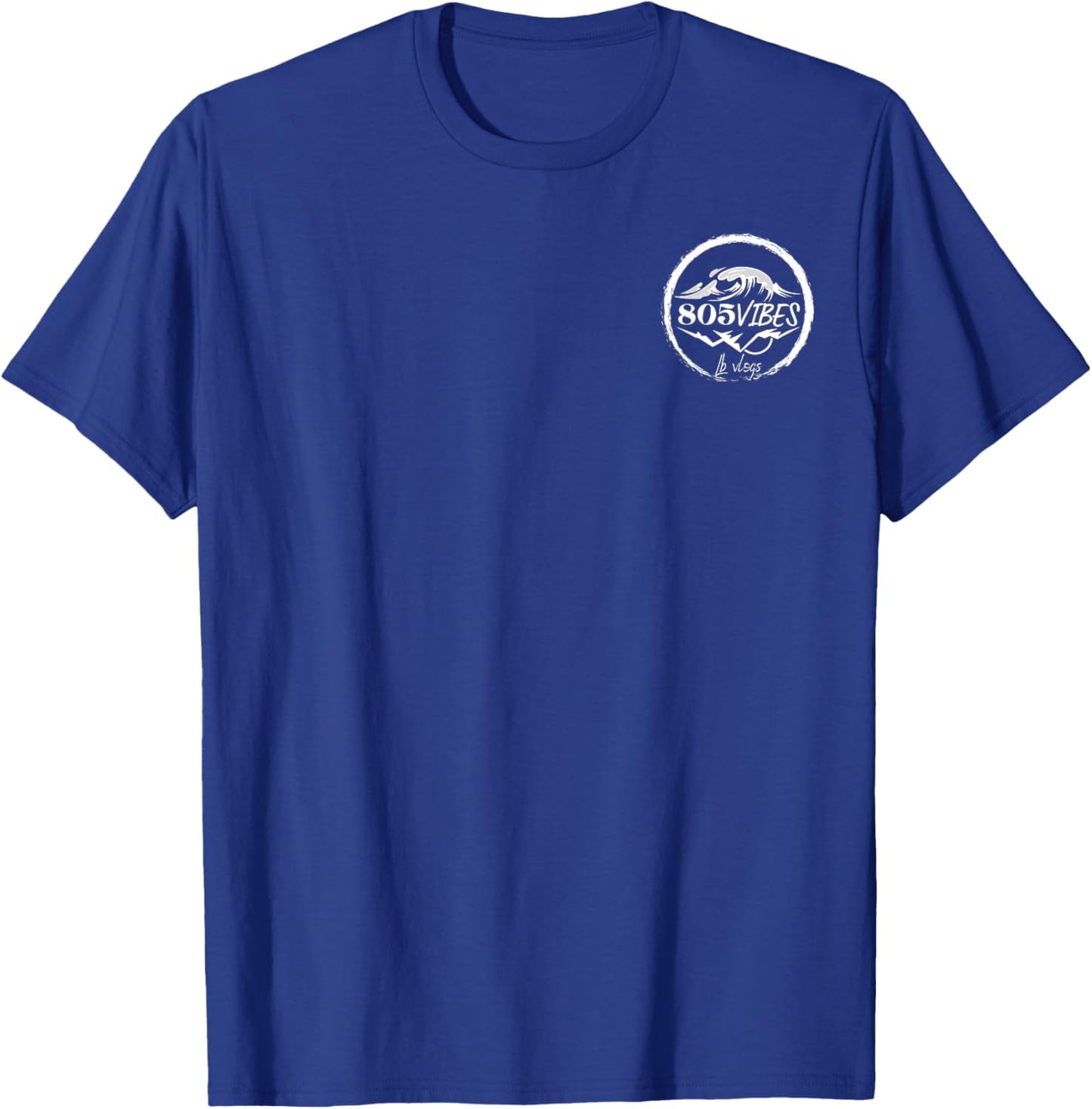 805 VIBES for the Love of Santa Barbara OCEAN & MOUNTAINS T-Shirt - T-Shirt | Royal
