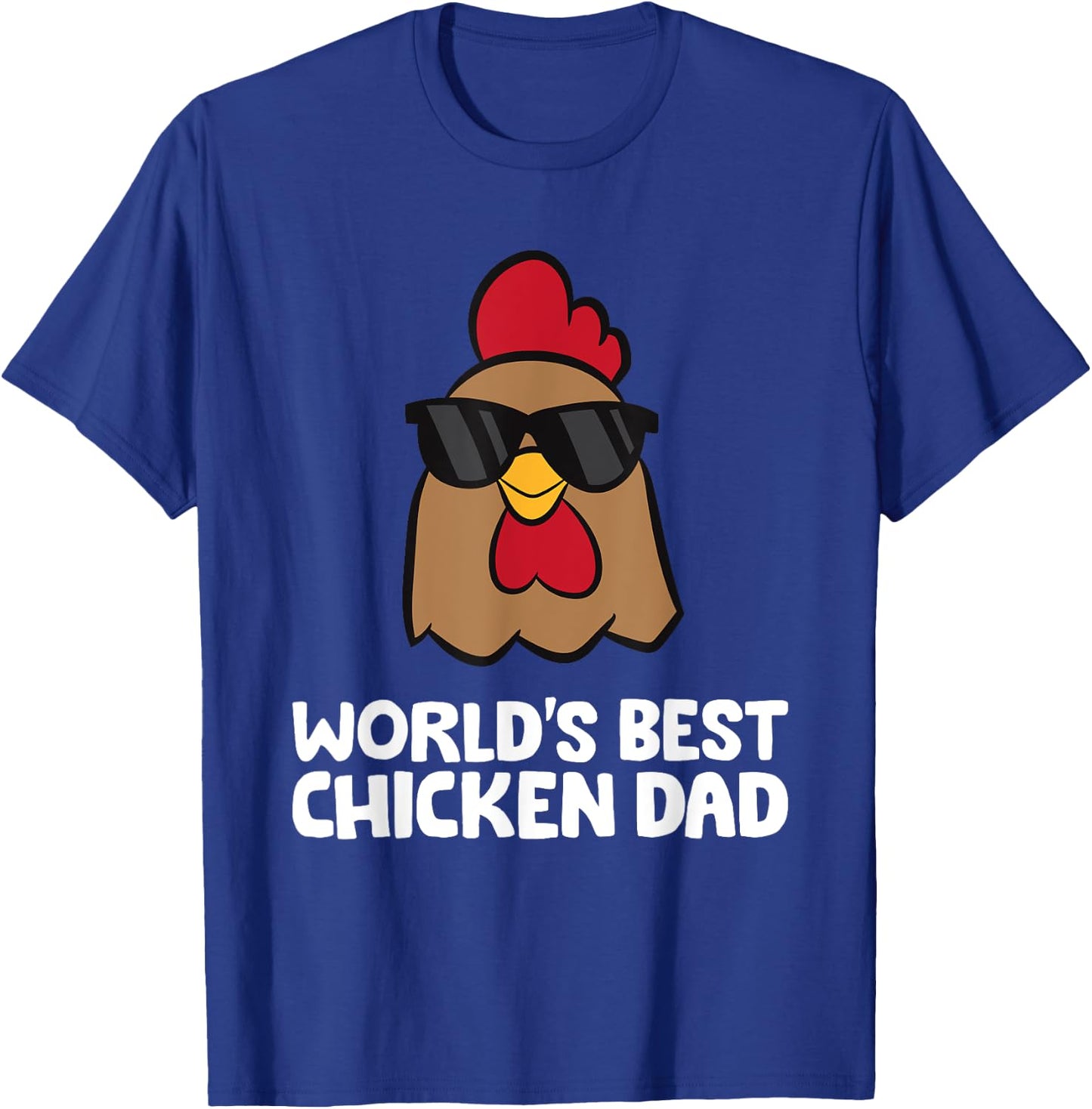 Chicken Owner Papa World's Best Chicken Dad T-Shirt - T-Shirt | Royal
