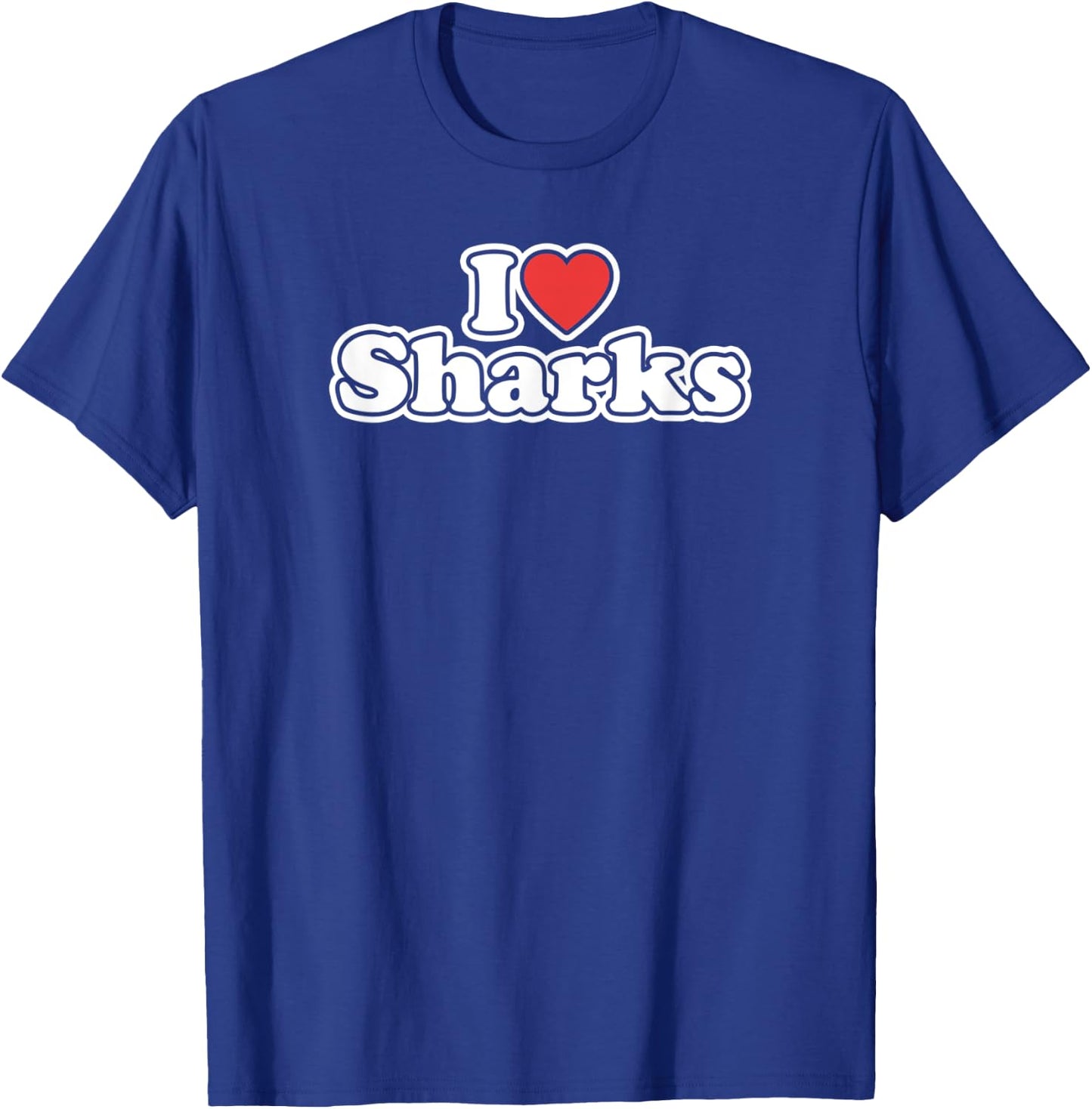 I Love Sharks T-Shirt - T-Shirt | Royal