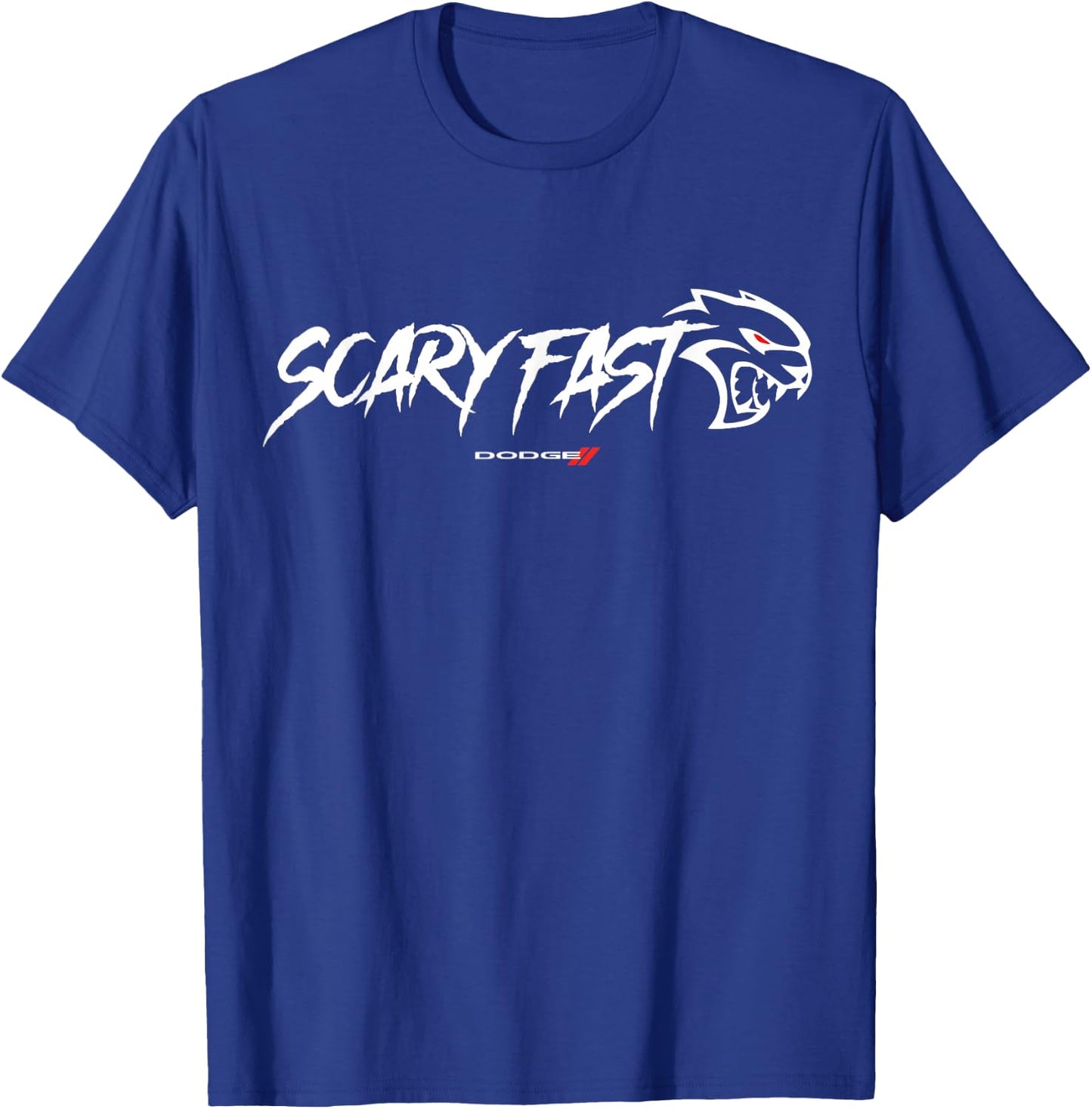 Dodge Hellcat Scary Fast T-Shirt - T-Shirt | Royal