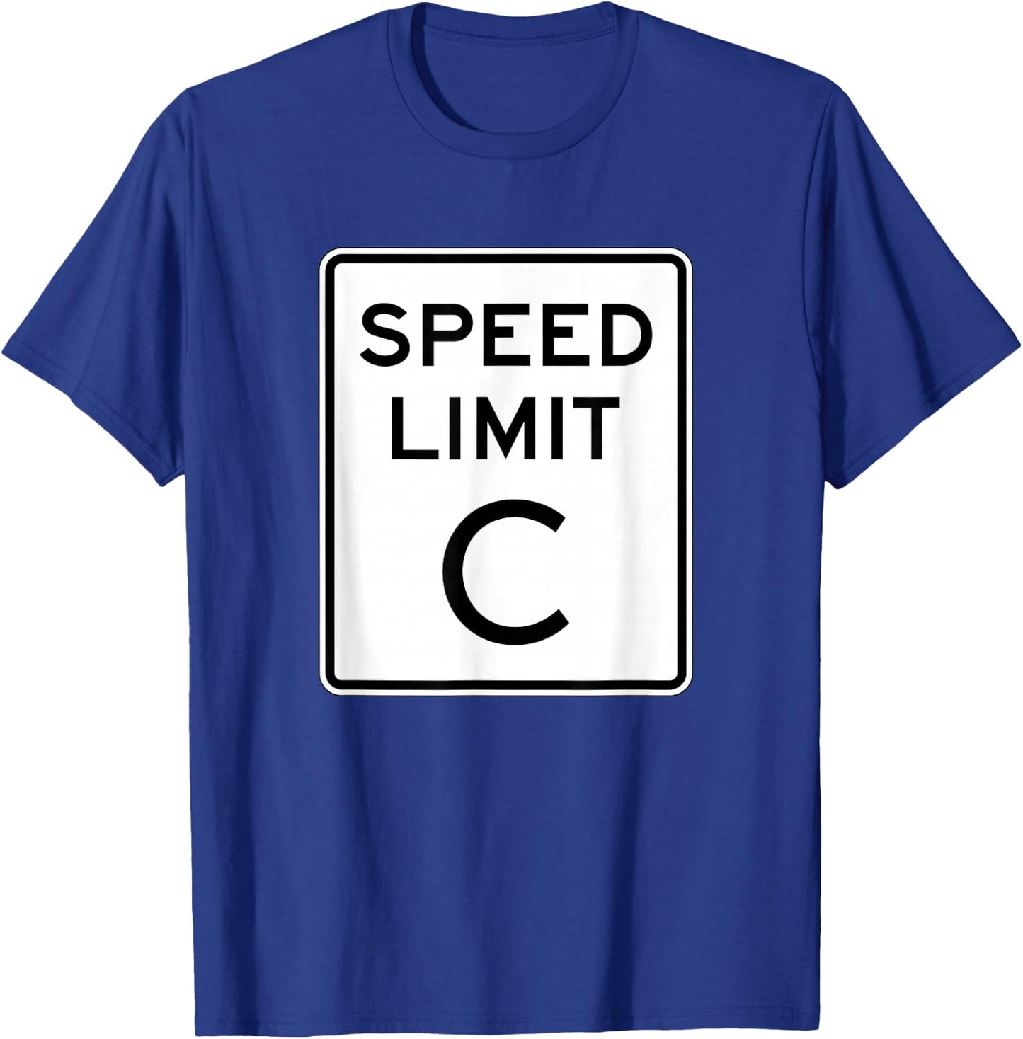 Speed Limit C Light Speed Funny Science Design T-Shirt - T-Shirt | Royal