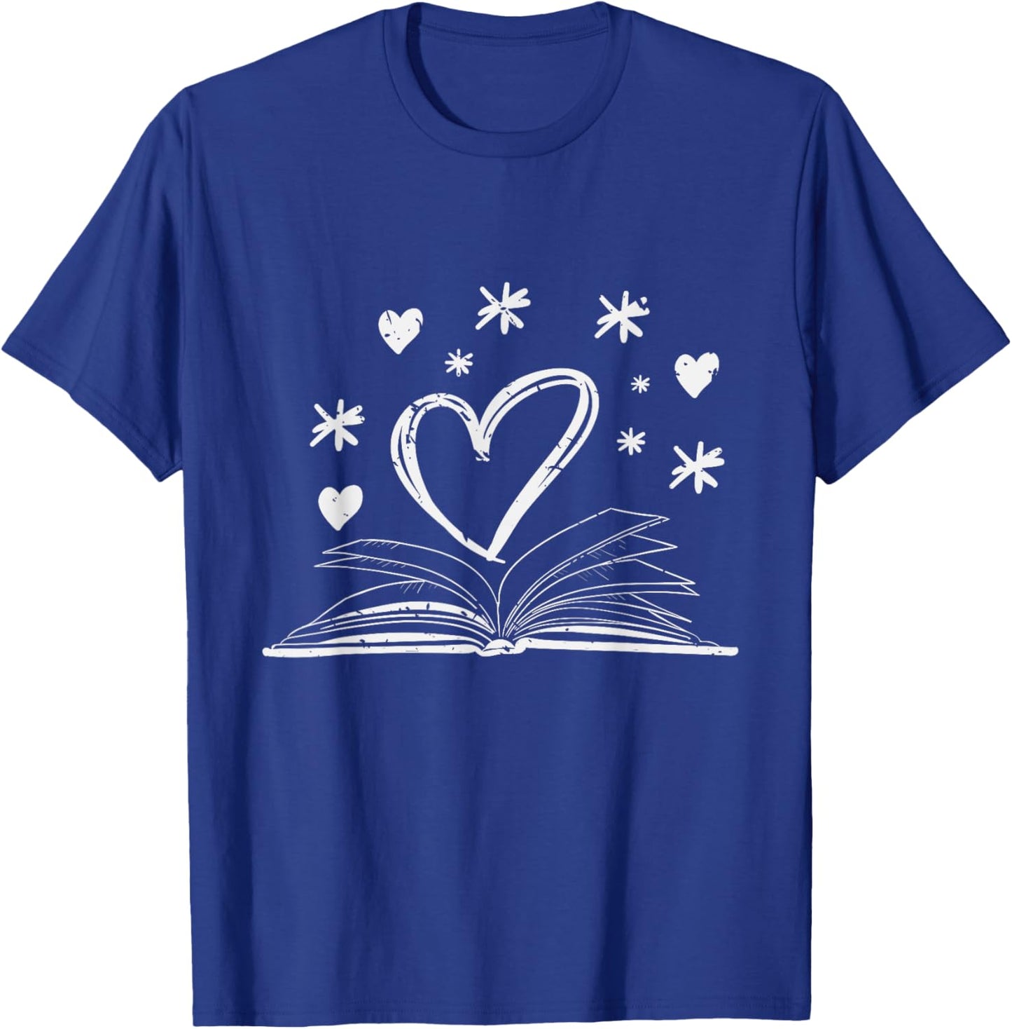 Bookworm Librarian Valentines Day Gift Book Reading T-Shirt - T-Shirt | Royal