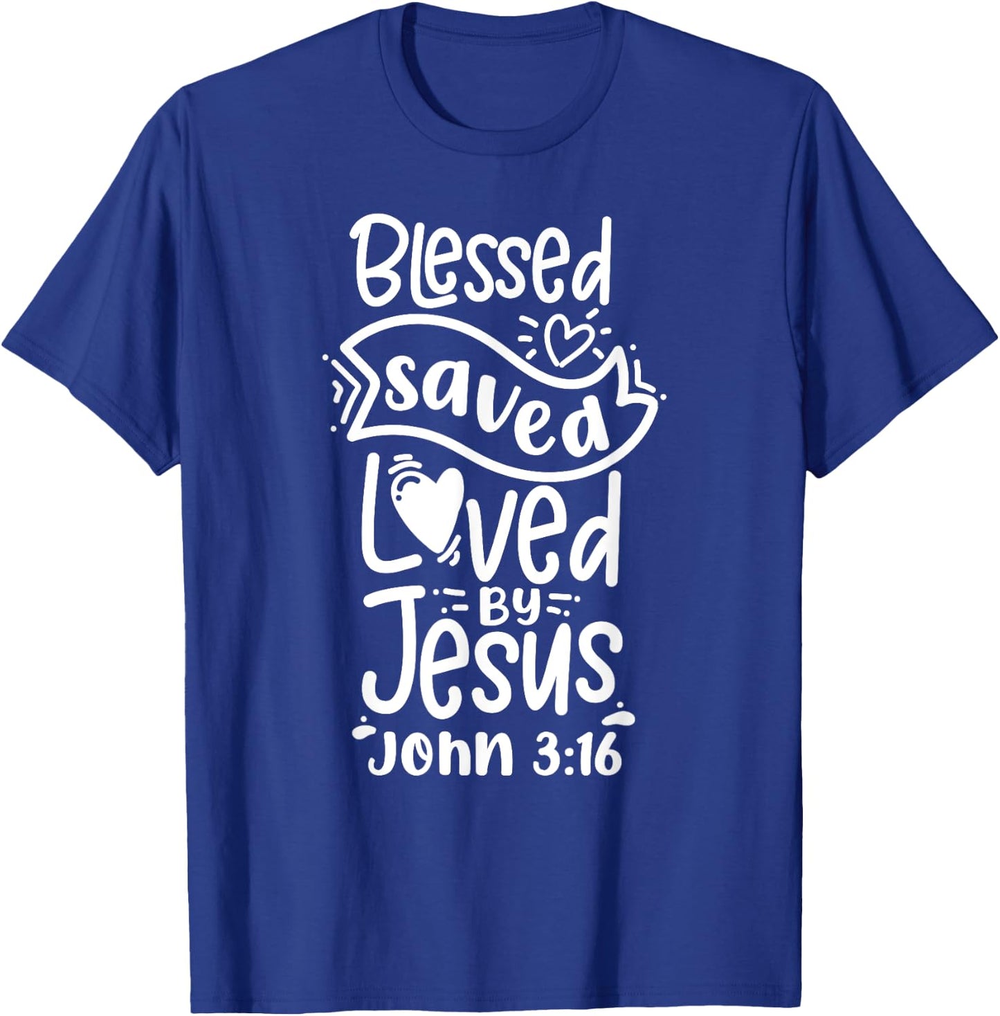 Christian Bible Verse John 3:16 T-Shirt - T-Shirt | Royal