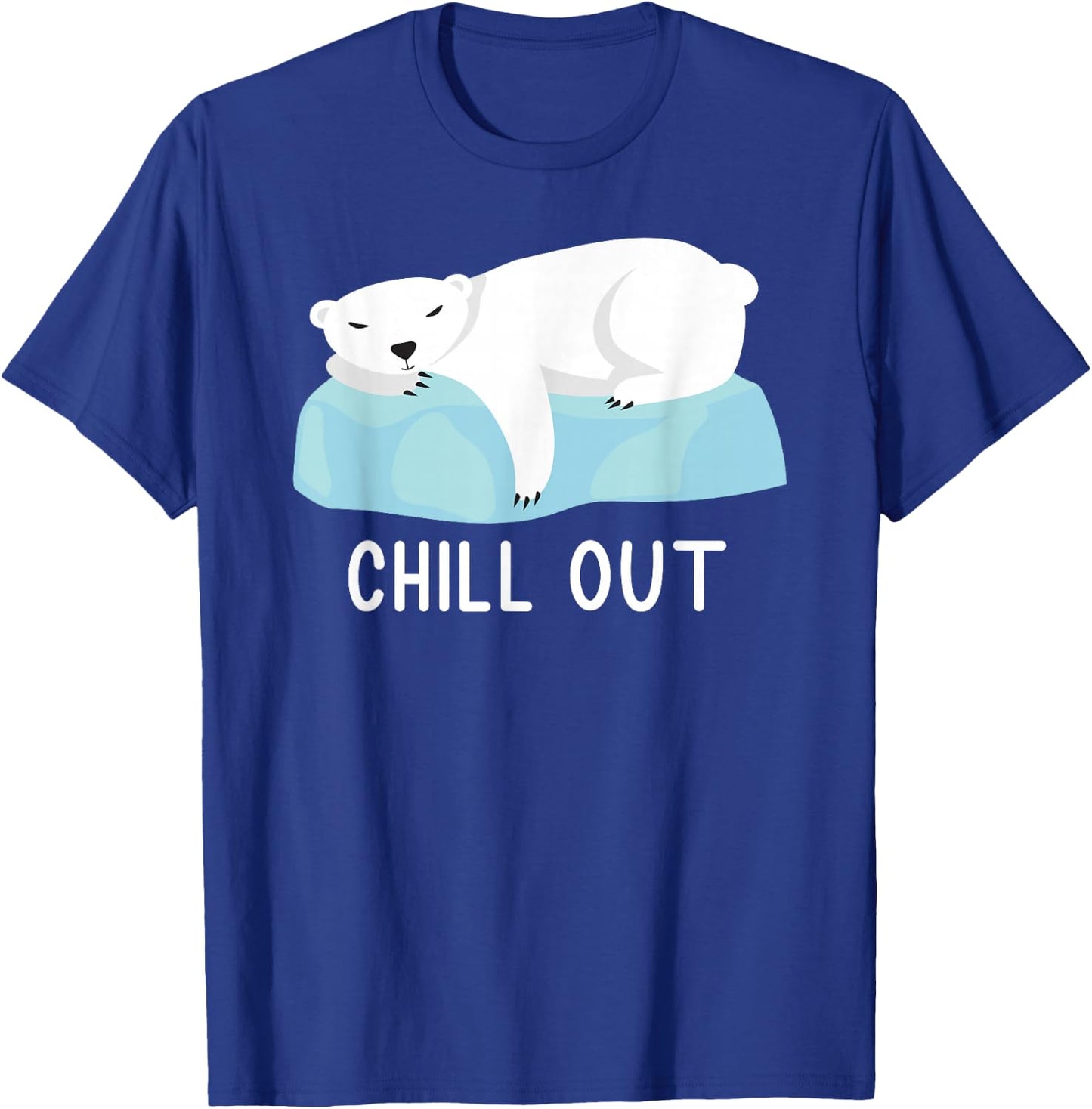 Funny Polar Bear North Pole Polar Bear Love Climate Change T-Shirt - T-Shirt | Royal