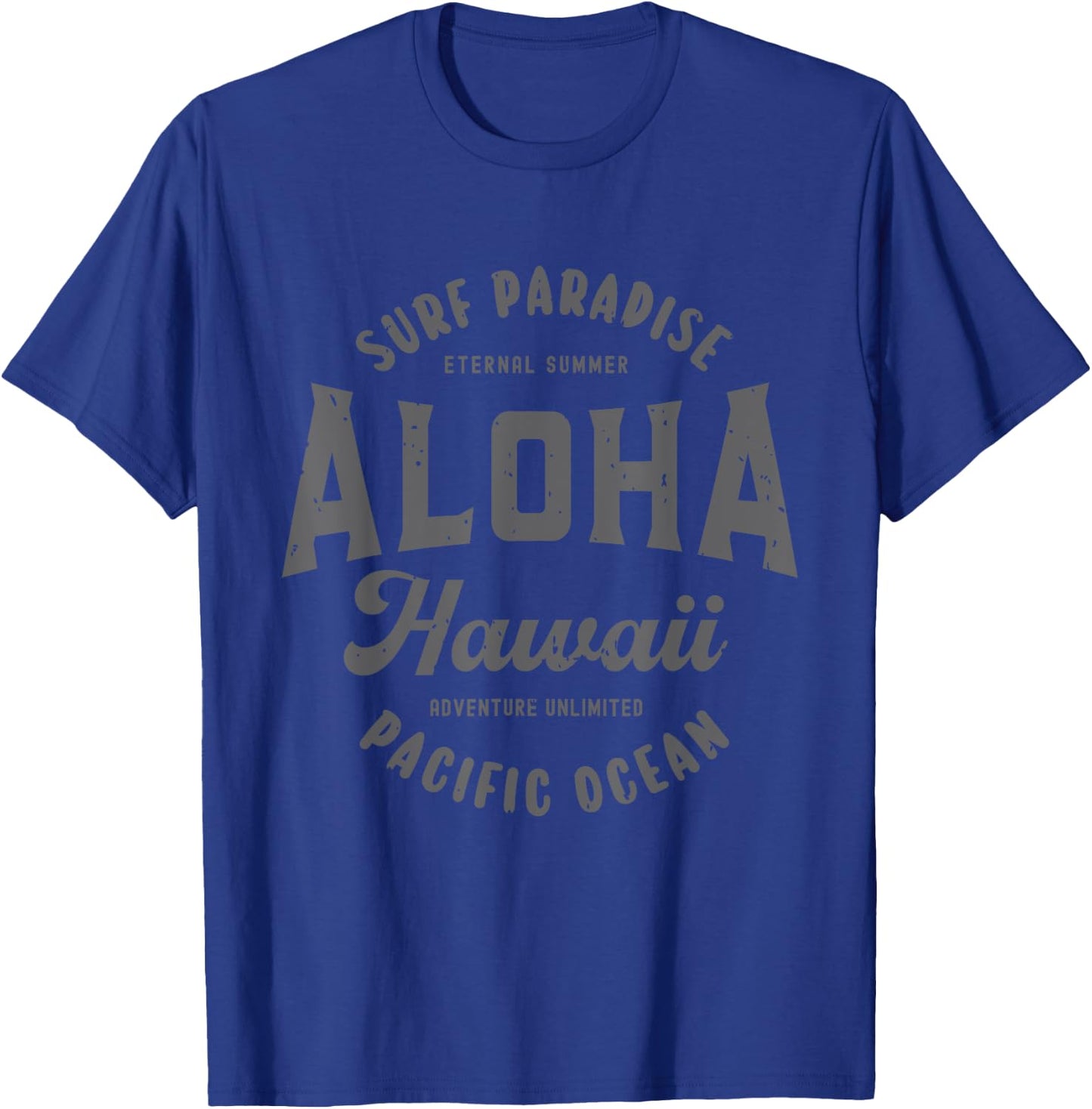 Vintage Aloha Hawaii Retro Preppy Throwback Souvenir T-Shirt - T-Shirt | Royal