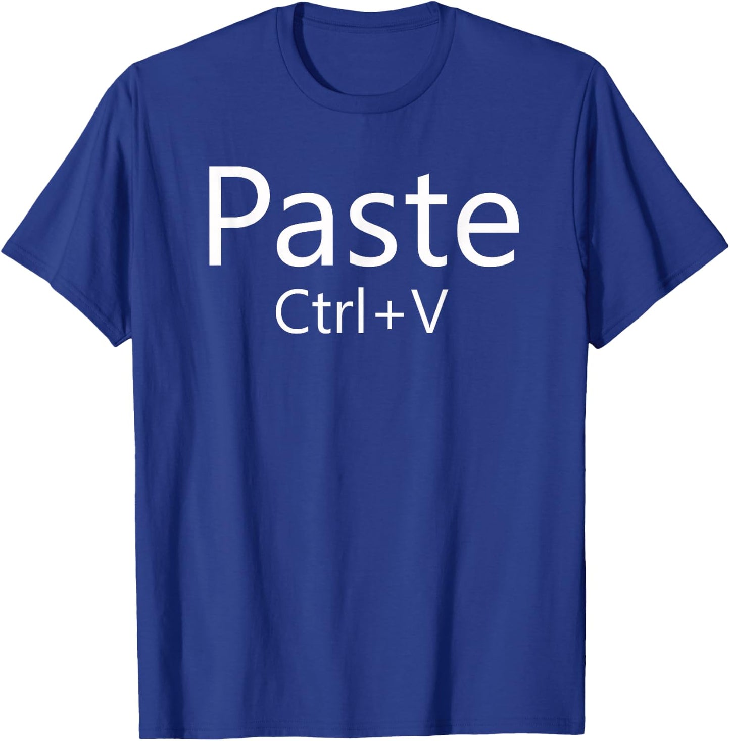 Paste Copy Halloween Couples Costume Matching Set Nerd Geek T-Shirt - T-Shirt | Royal