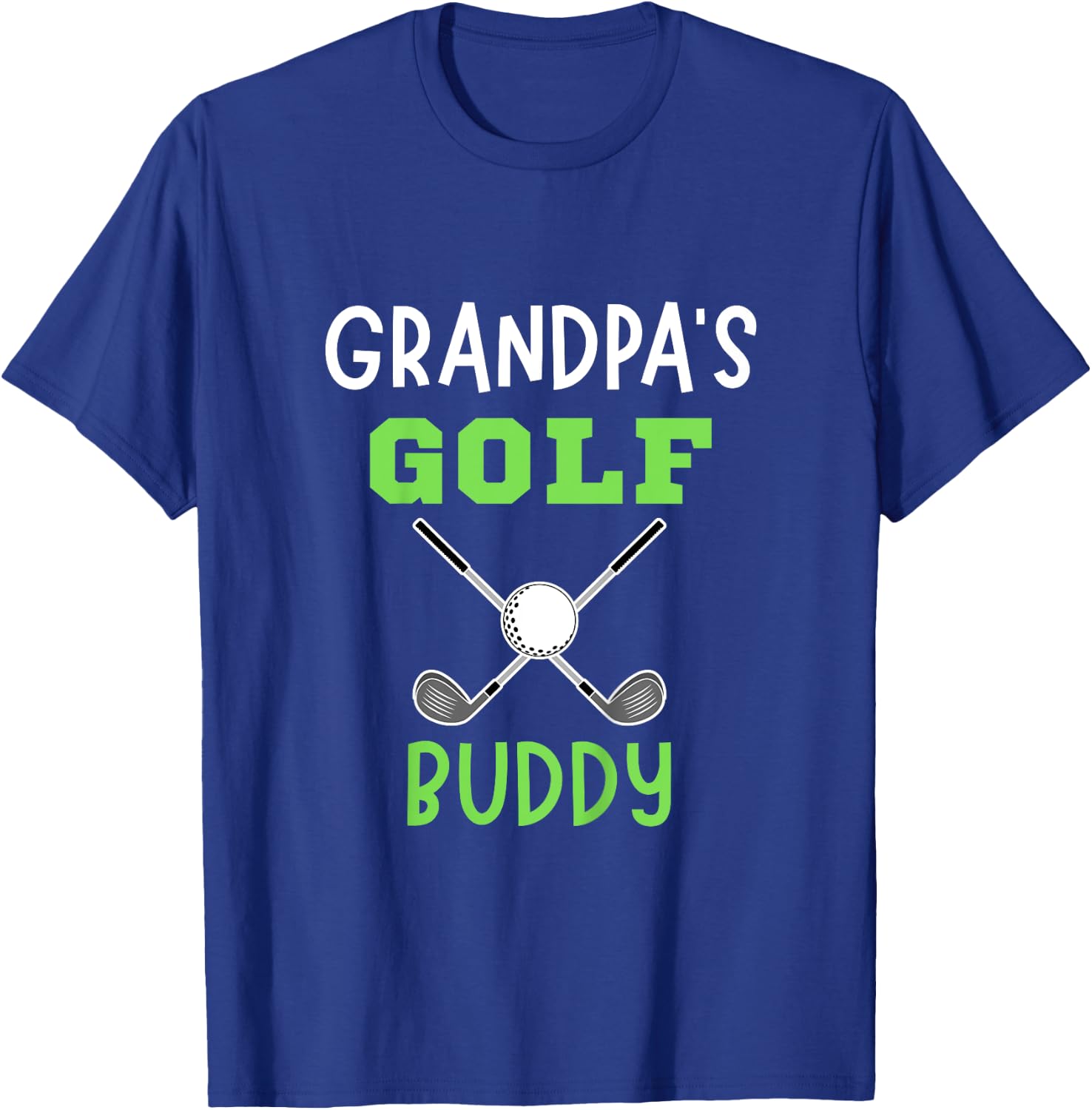 Kids Golf Player Grandfather Golfing Grandpa's Golf Buddy T-Shirt - T-Shirt | Royal