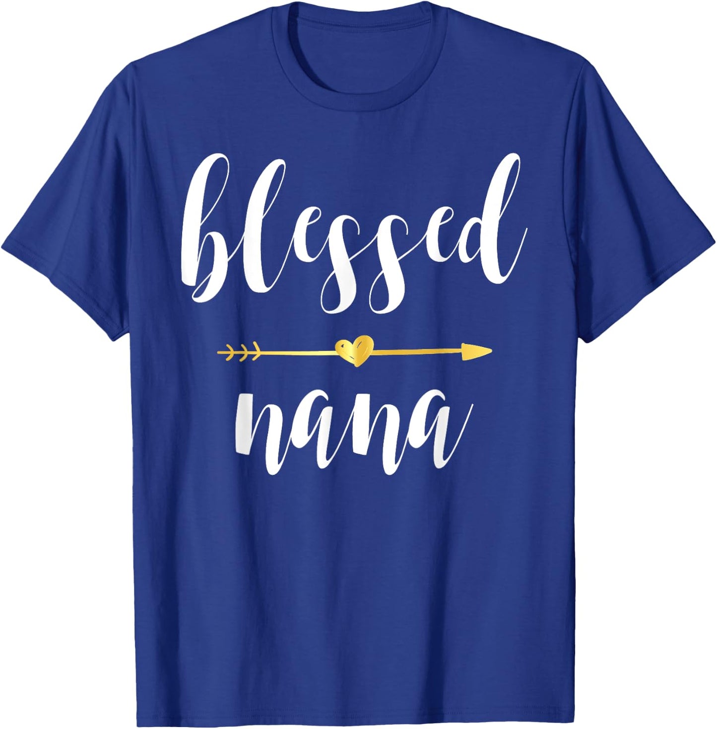 Blessed Nana Grandma Heart Arrow T-Shirt - T-Shirt | Royal