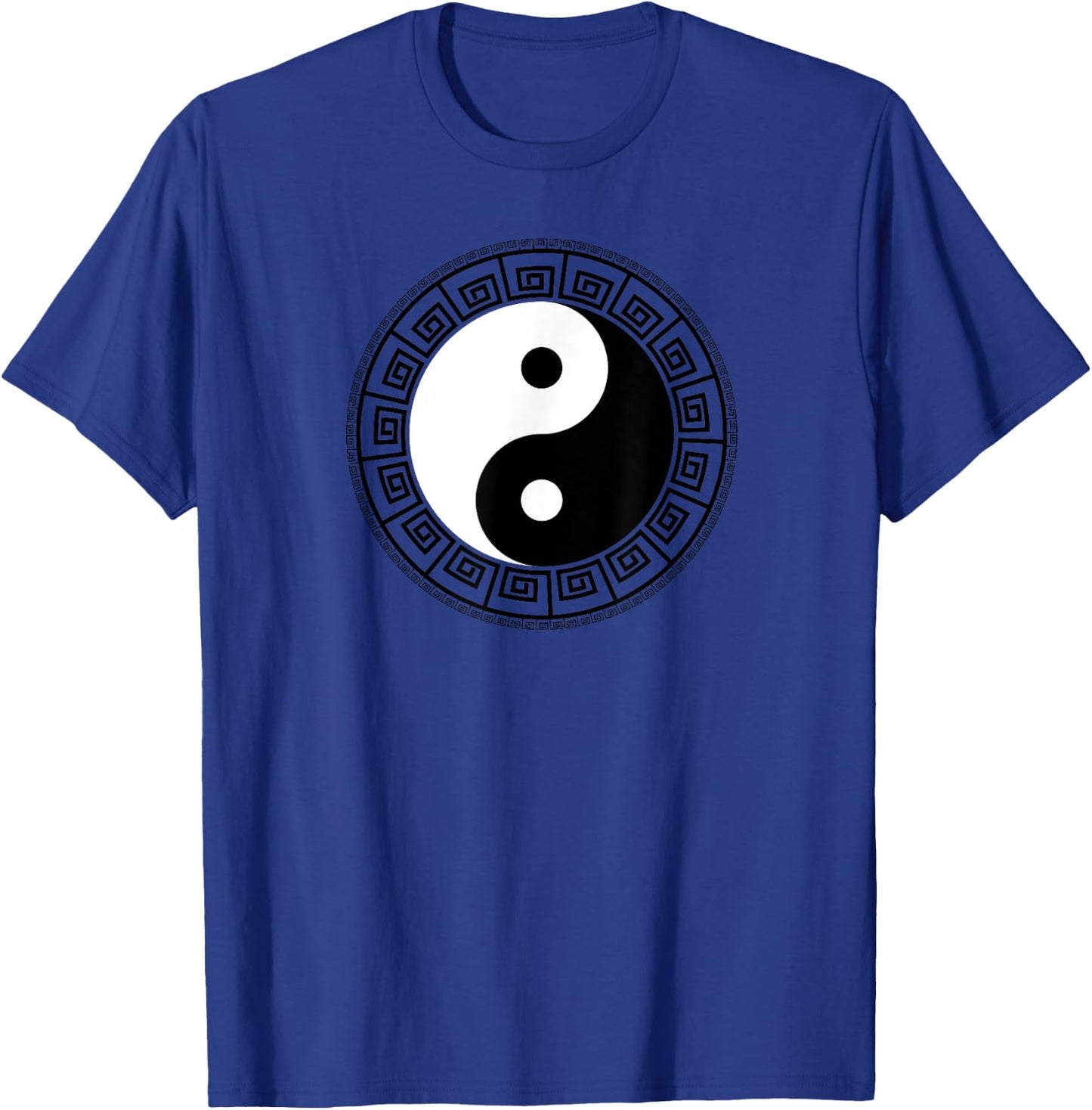 Greek Key Ying Yang Feng Shui Yin Yang T-Shirt - T-Shirt | Royal