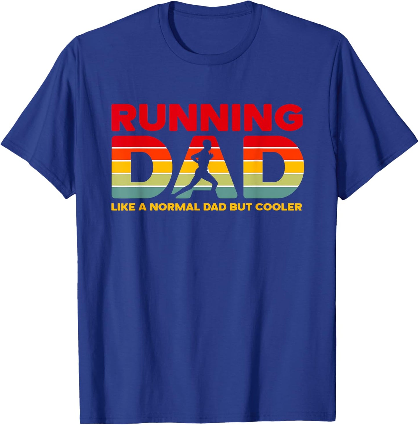 Retro Running Dad Apparel - Funny Marathon T-Shirt - T-Shirt | Royal