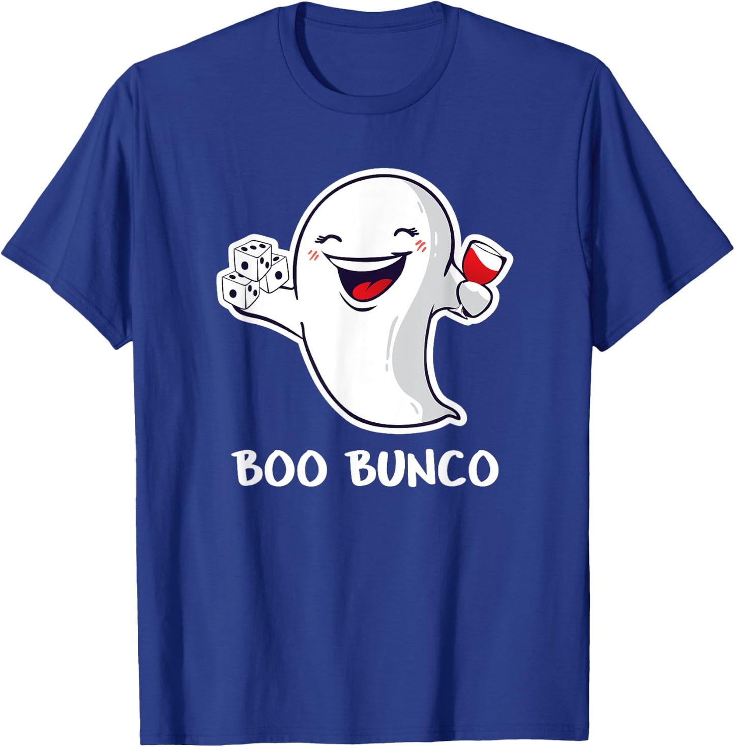 Bunco Halloween Cute Boo Bunco Ghost Gift T-Shirt - T-Shirt | Royal