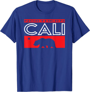 Northern California Nor Cal Bear Design T-Shirt - T-Shirt | Royal