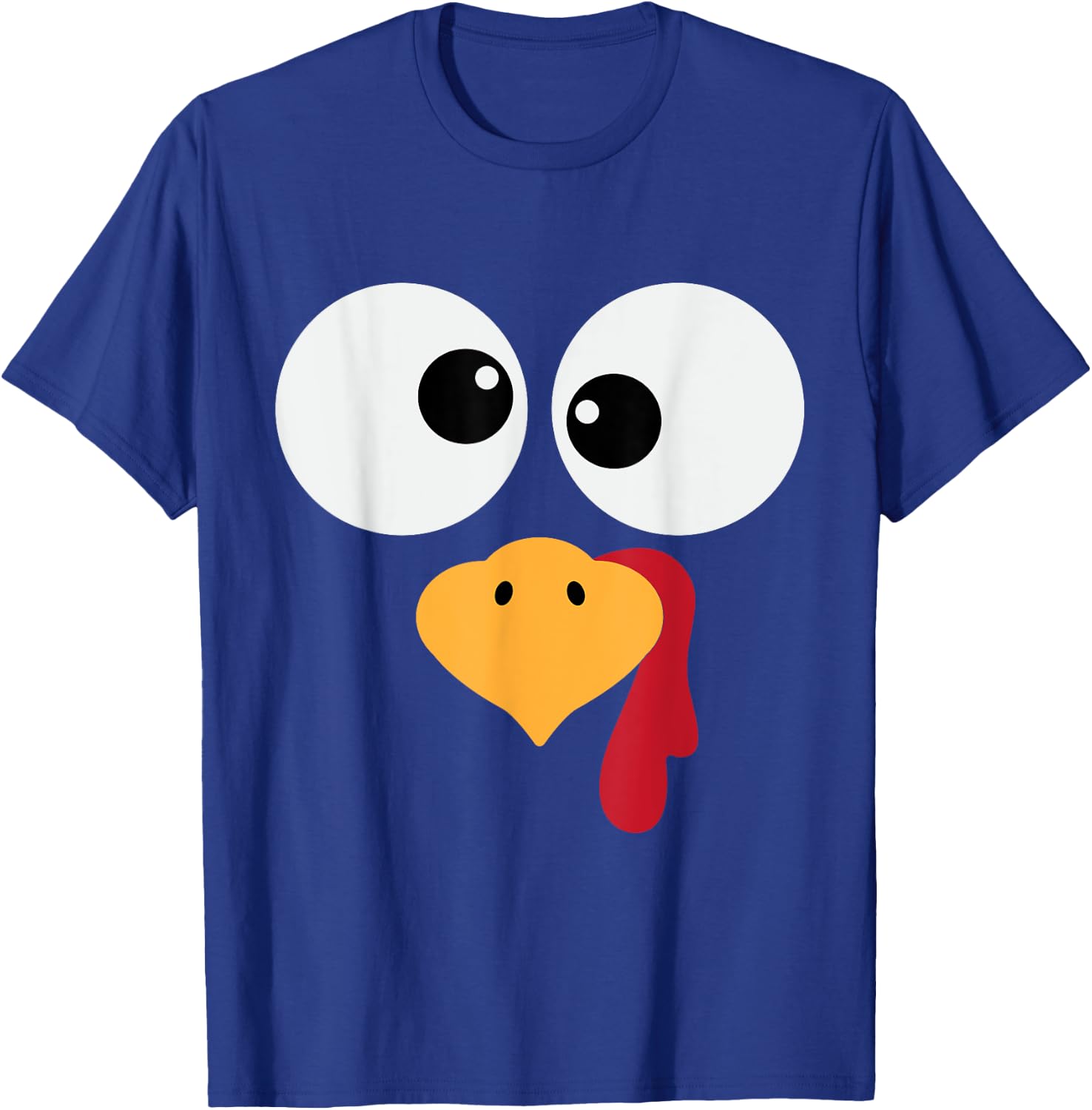 Funny Turkey Face Halloween Costume T-Shirt - T-Shirt | Royal