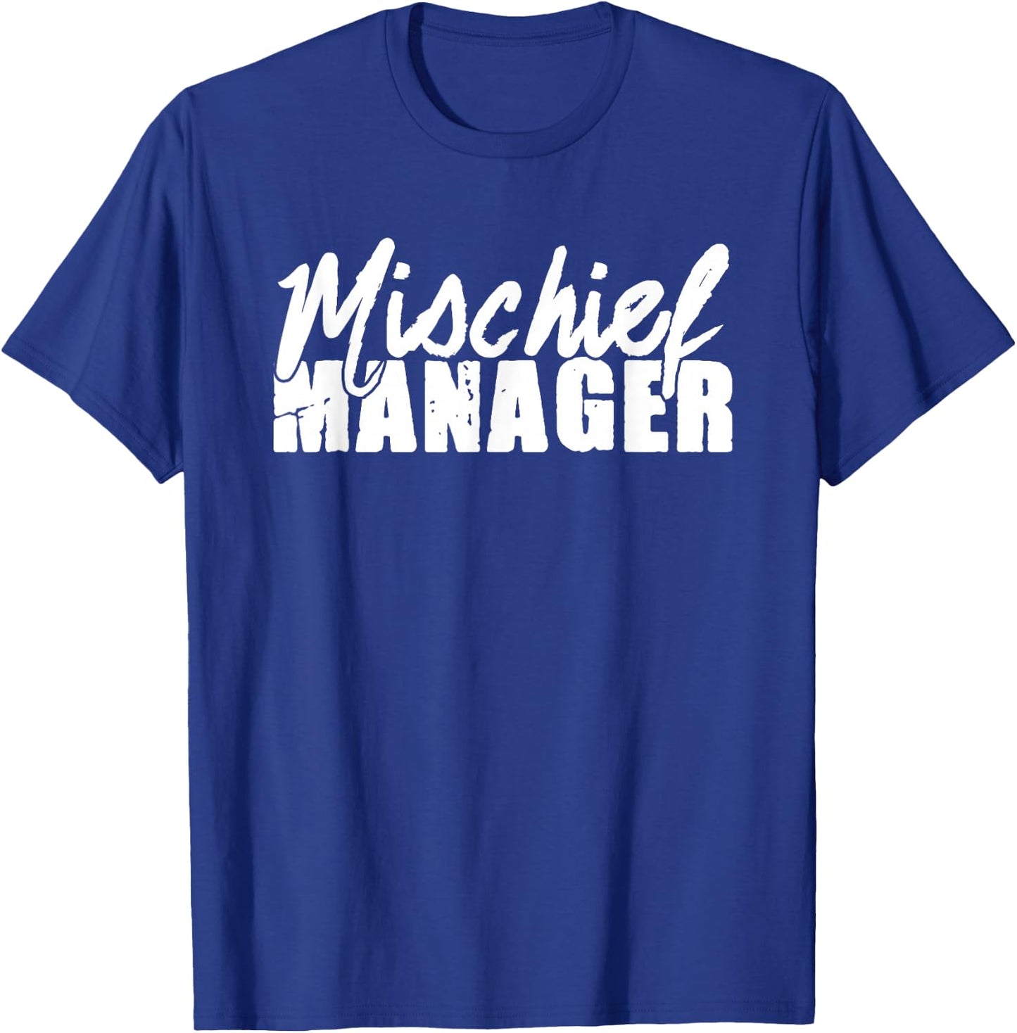 Mischief Manager Husband Wife T-Shirt - T-Shirt | Royal