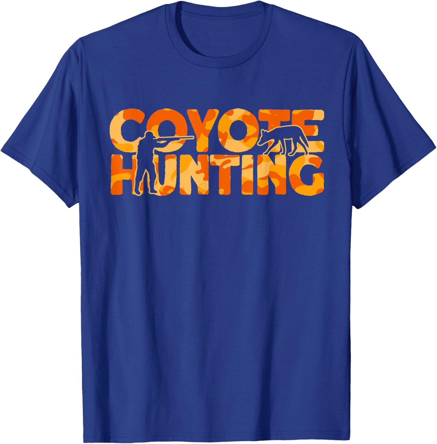 Coyote Coyote Orange Camouflage Coyote Hunting T-Shirt - T-Shirt | Royal