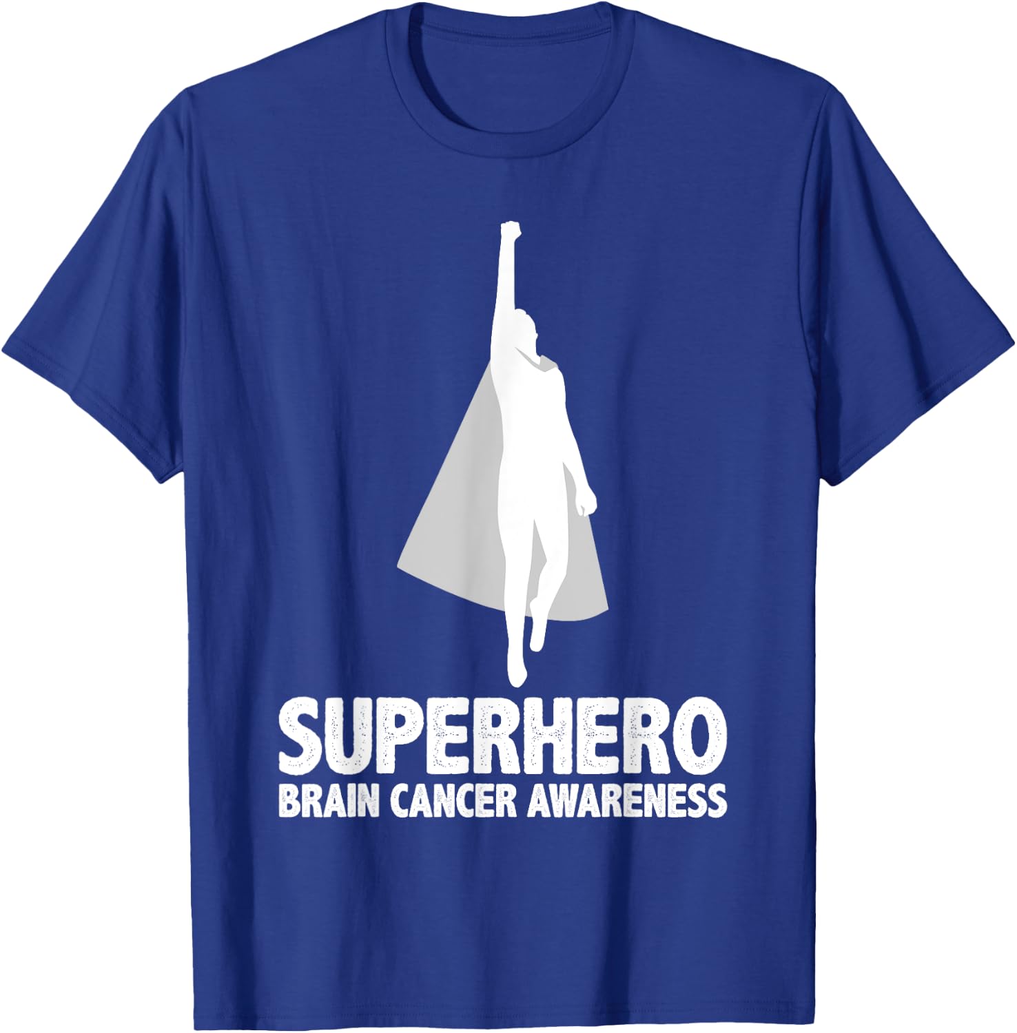 Superhero Men - Brain Cancer Awareness T-Shirt - T-Shirt | Royal