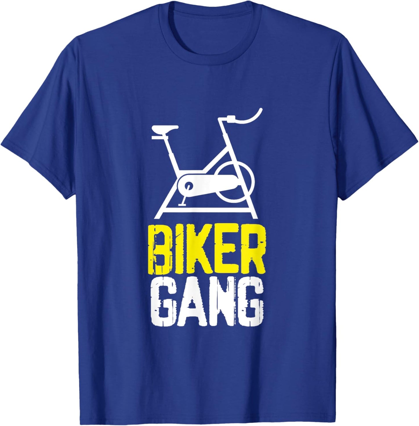 Biker Gang Funny Spin Saying Gym Workout Spinning T-Shirt - T-Shirt | Royal