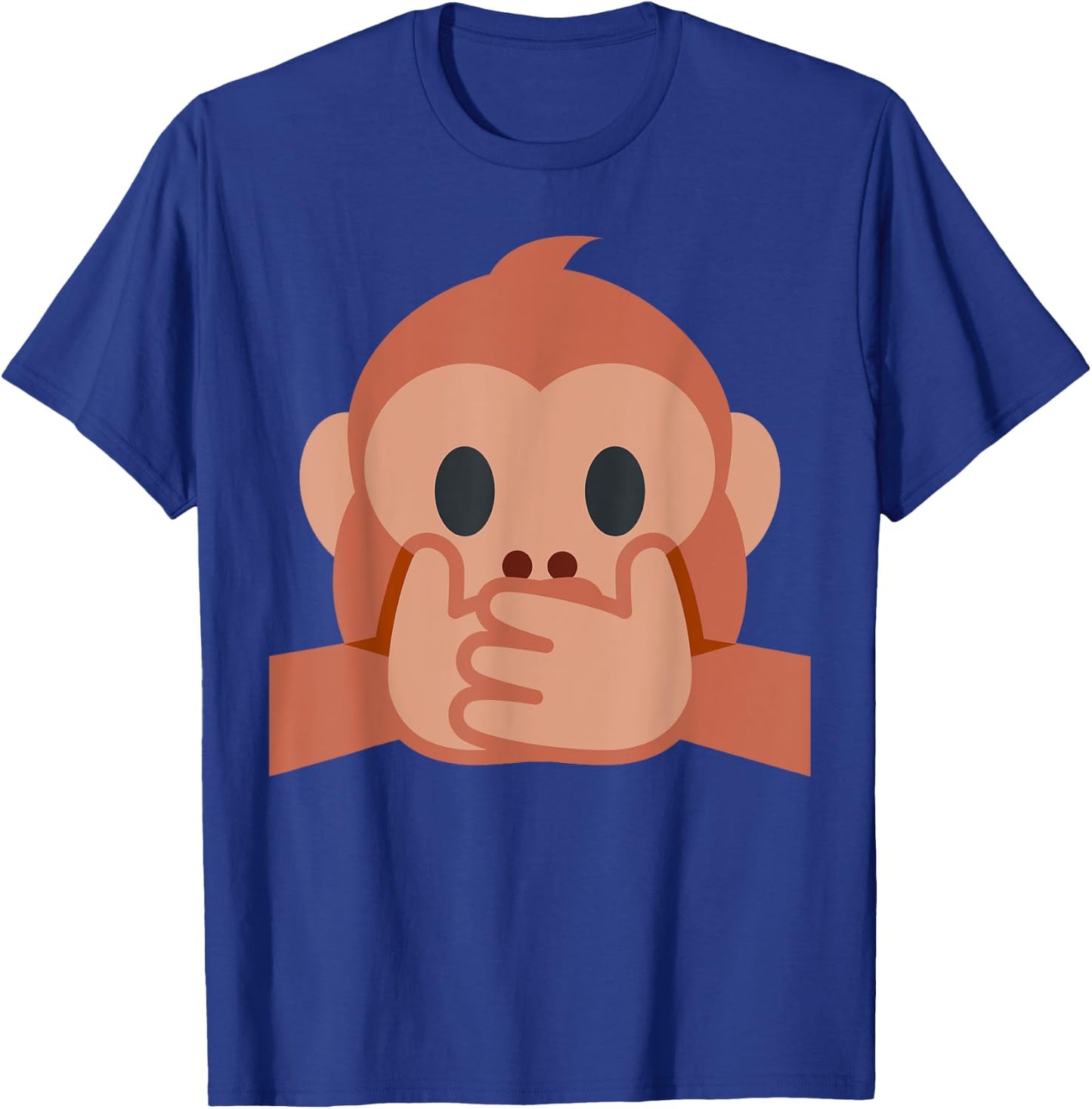 Speak No Evil Monkey Iwazaru Emoticon T-Shirt - T-Shirt | Royal