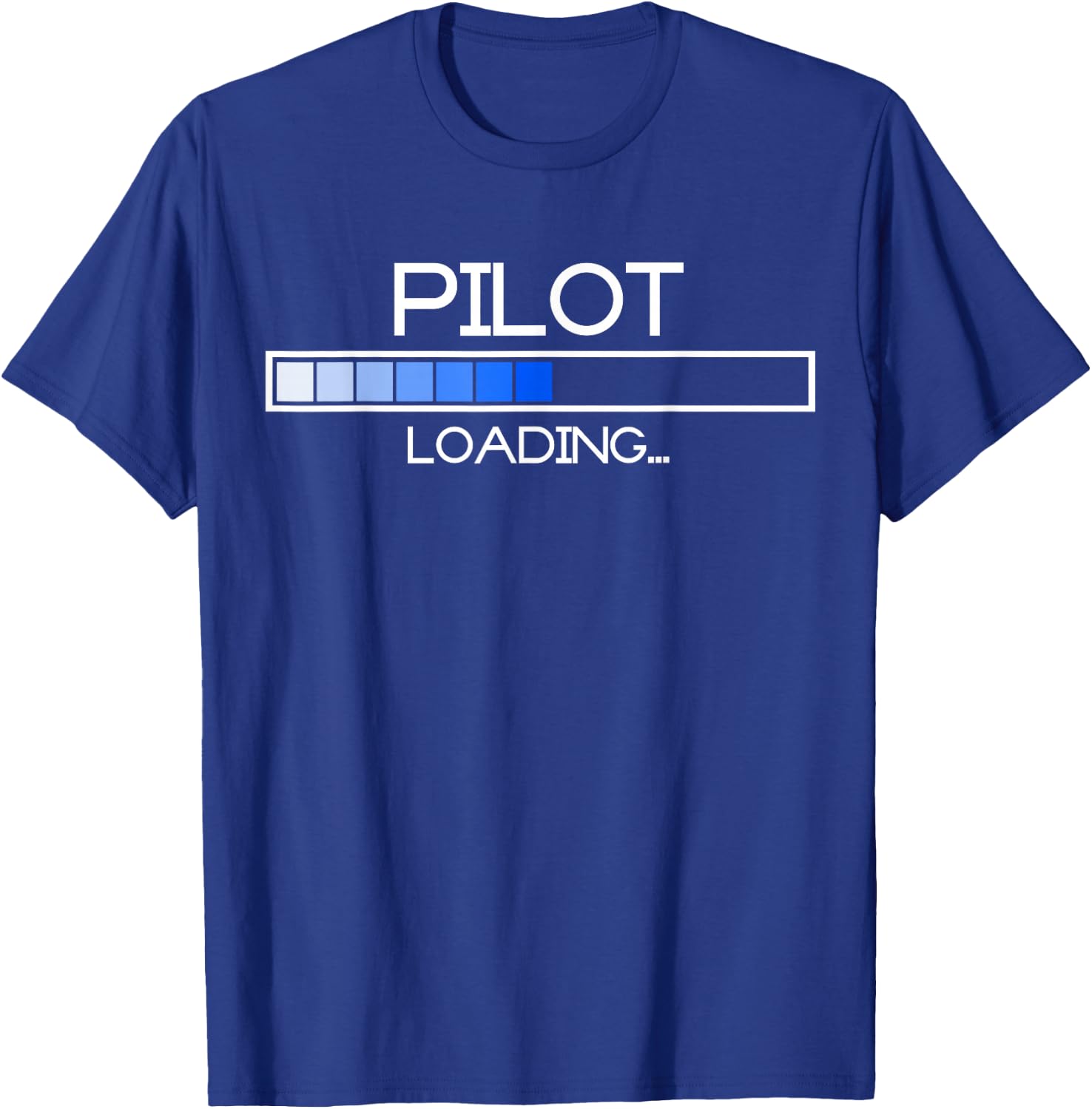 Funny Pilot Graduation Loading Future Pilot Aviation Gift T-Shirt - T-Shirt | Royal