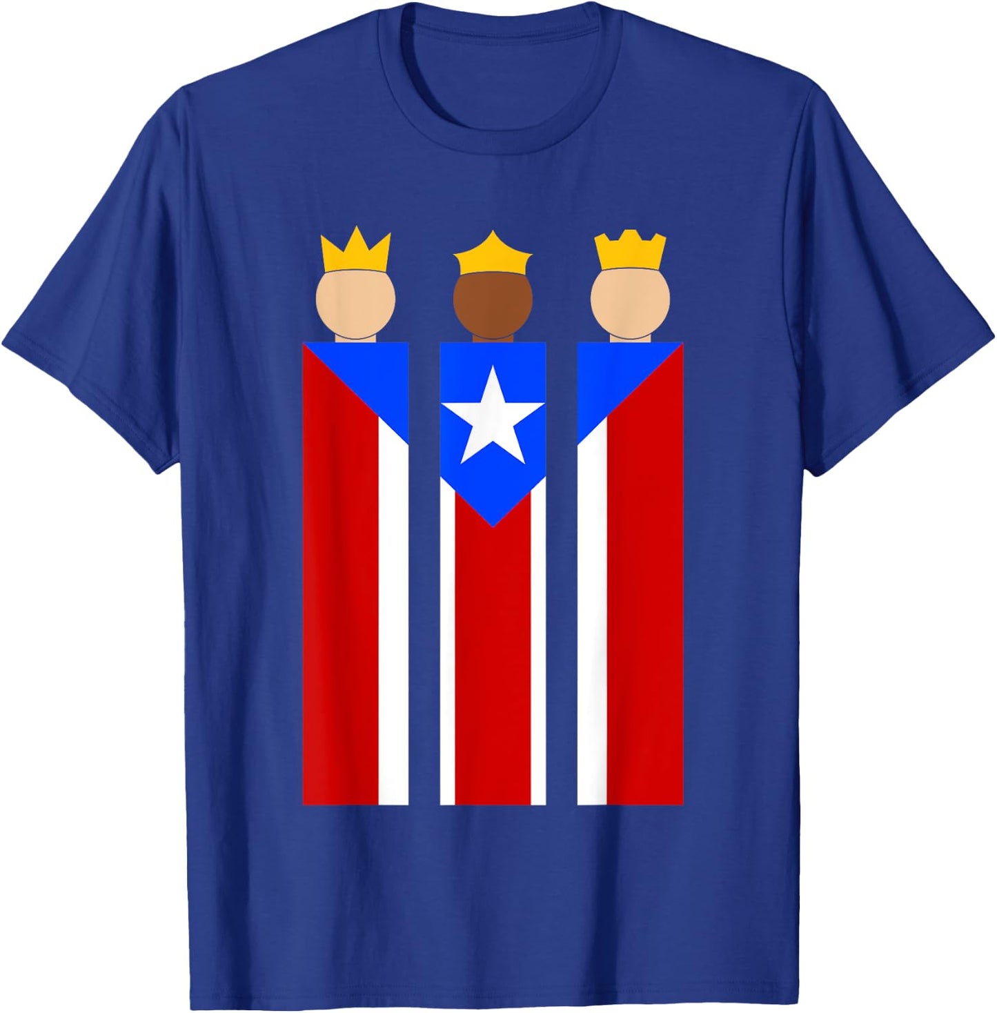 Puerto Rican Three Kings Flag Reyes Magos de Puerto Rico T-Shirt - T-Shirt | Royal