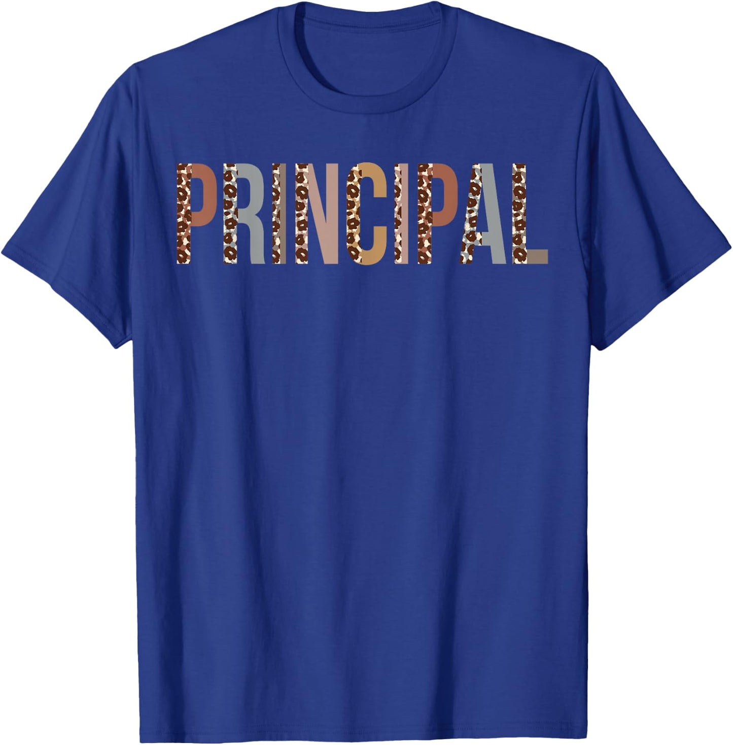 Principal Leopard Appreciation Apparel For Work T-Shirt - T-Shirt | Royal