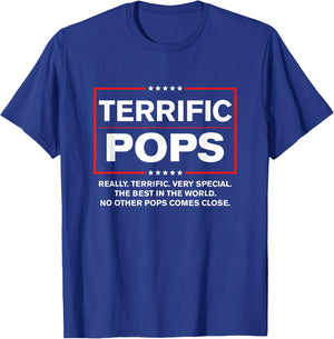 Terrific Pops - Funny Donald Trump 2020 Supporter Gift T-Shirt - T-Shirt | Royal