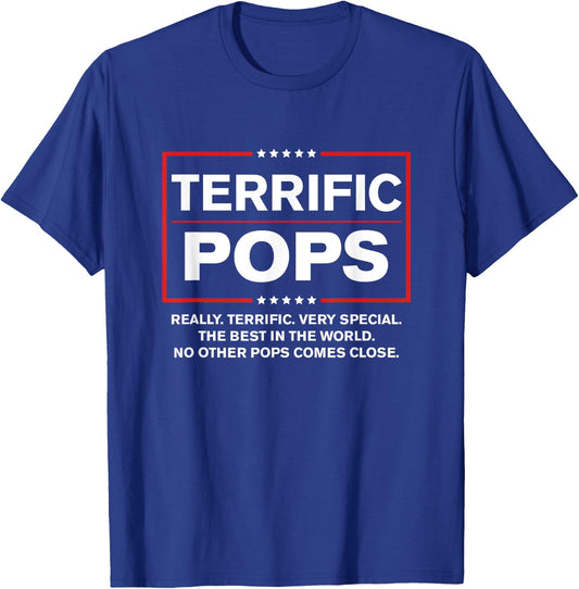 Terrific Pops - Funny Donald Trump 2020 Supporter Gift T-Shirt - T-Shirt | Royal